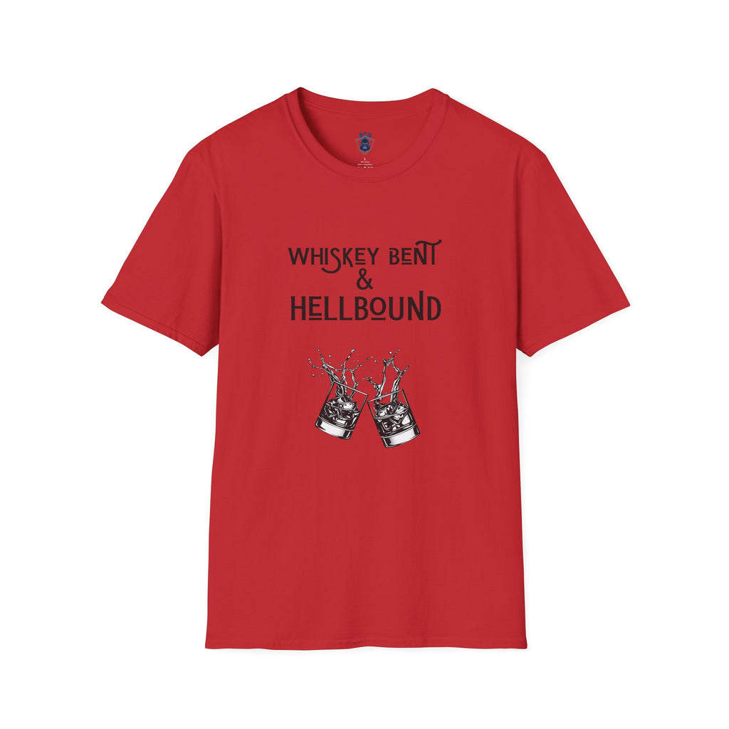 Whiskey Bent & Hellbound T‑Shirt — Vintage Whiskey Fans Rock Tee