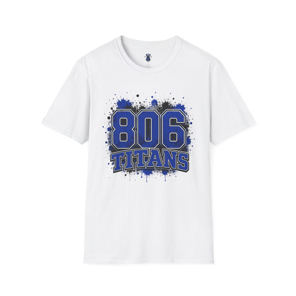 806 Titans Graphic T-Shirt — Blue Splatter Team Tee