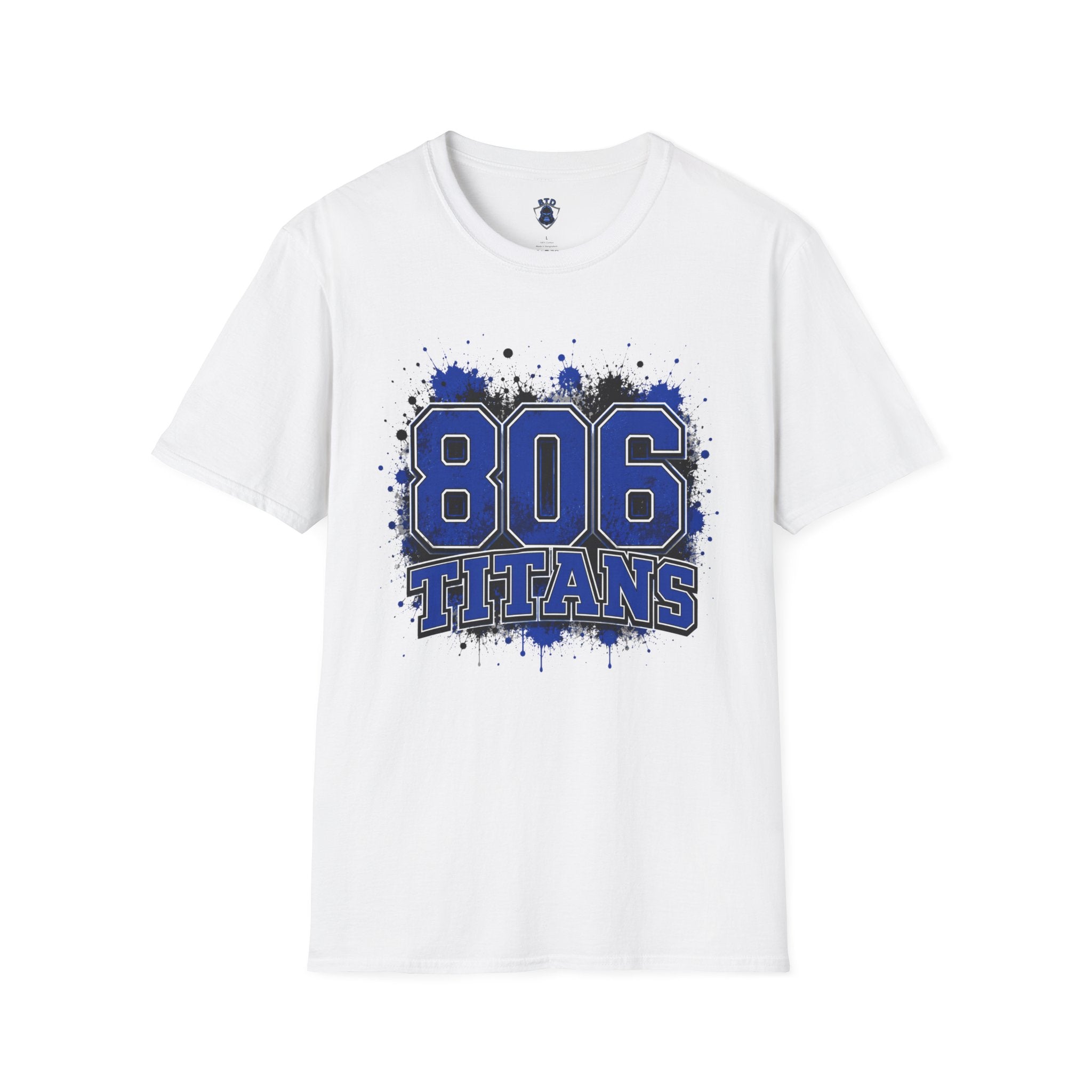 806 Titans Graphic T-Shirt — Blue Splatter Team Tee