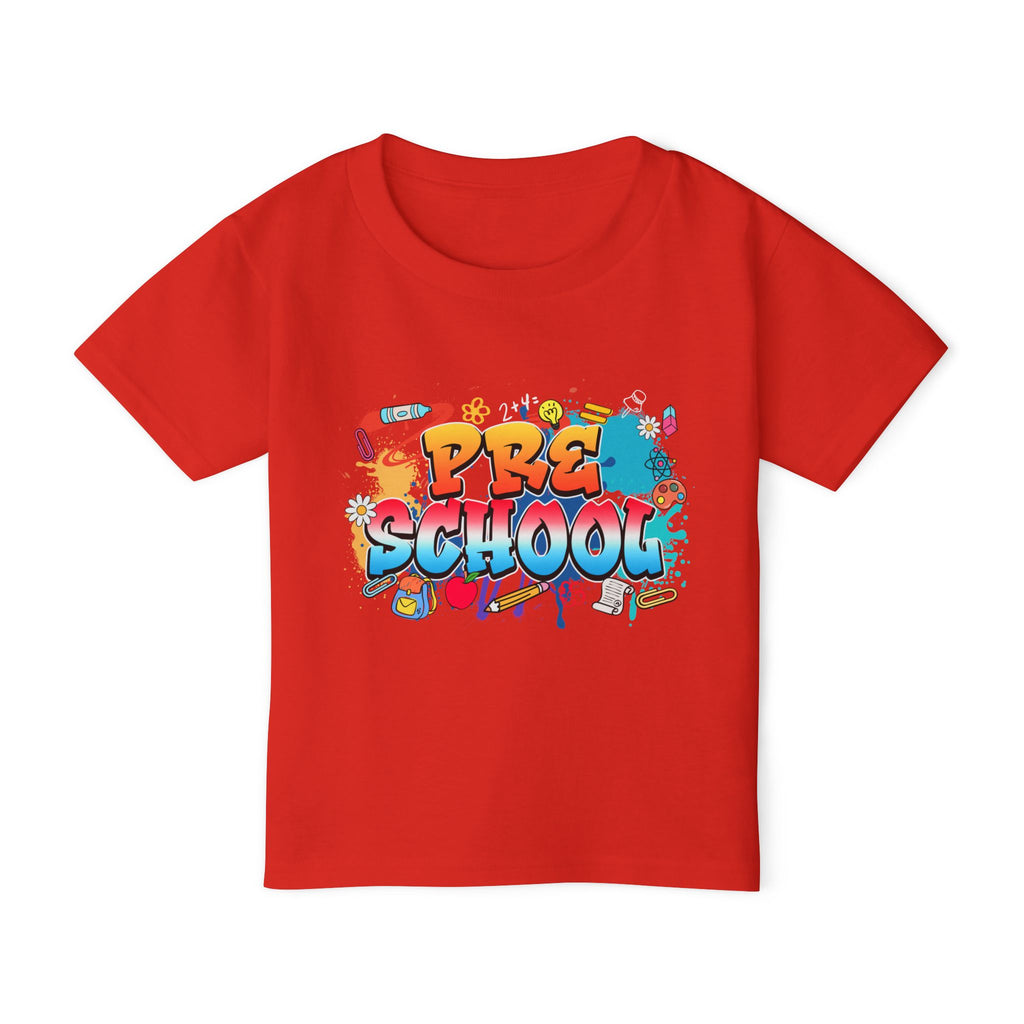 Preschool Graffiti Toddler T-Shirt — Colorful Back-to-School Tee