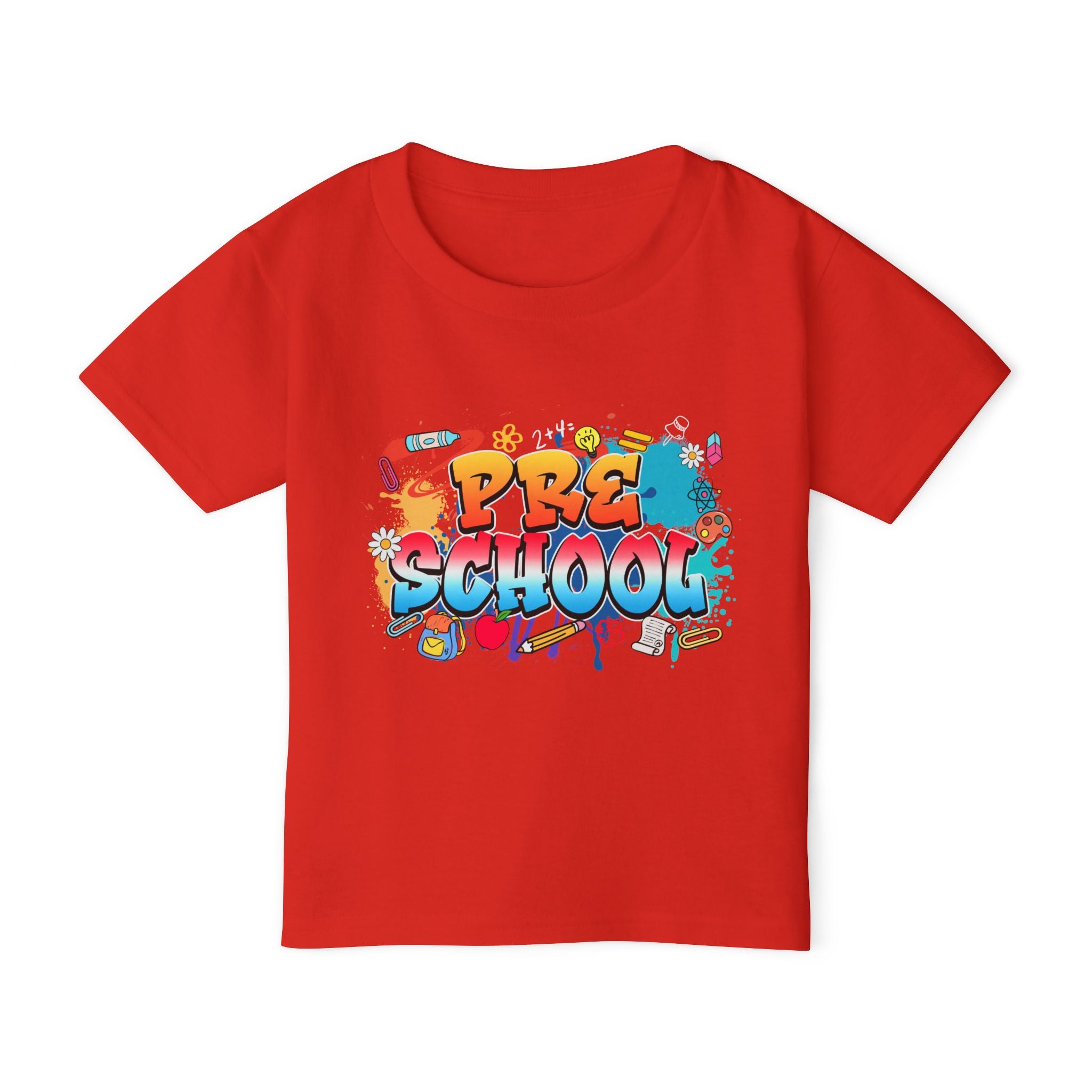 Preschool Graffiti Toddler T-Shirt — Colorful Back-to-School Tee