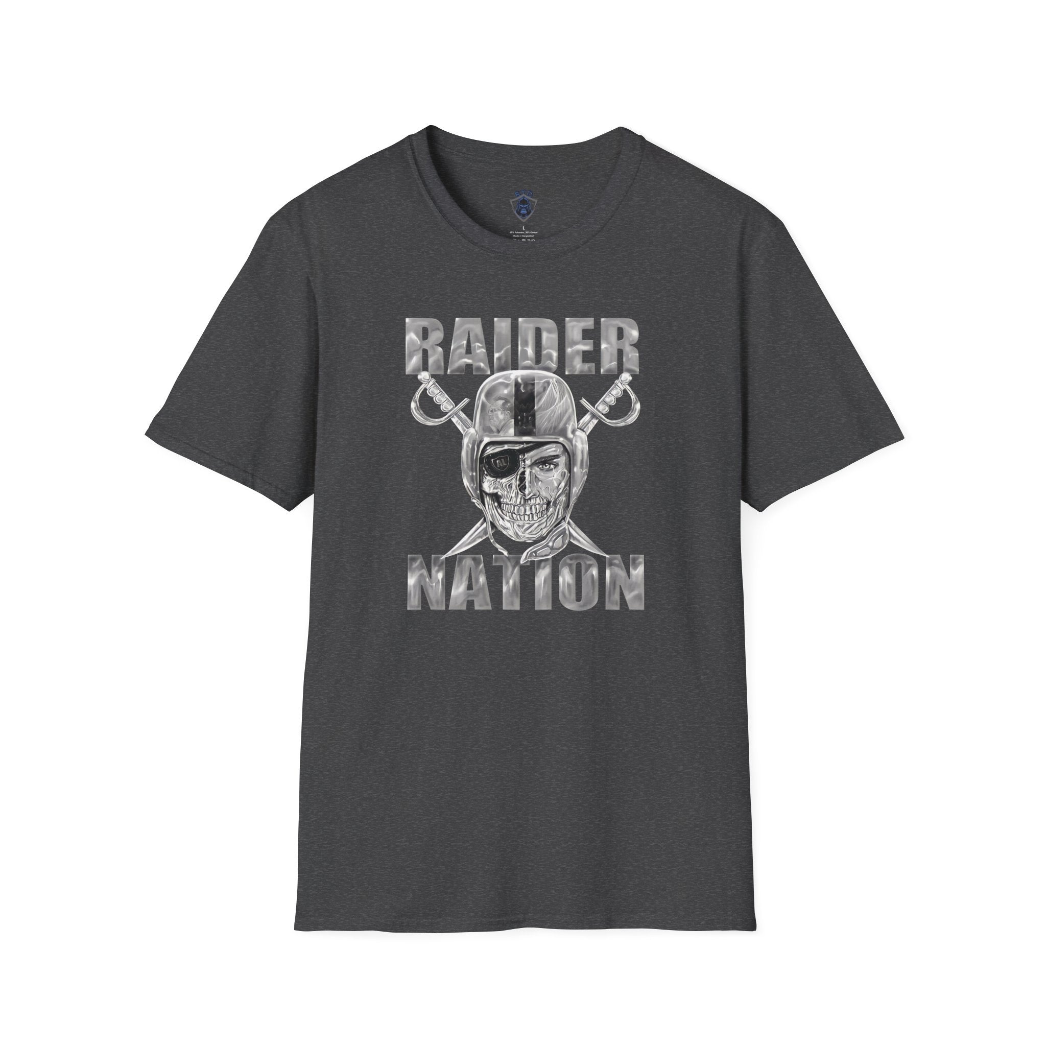 Raider Nation Skull Helmet T-Shirt — Vintage Football Fan Tee
