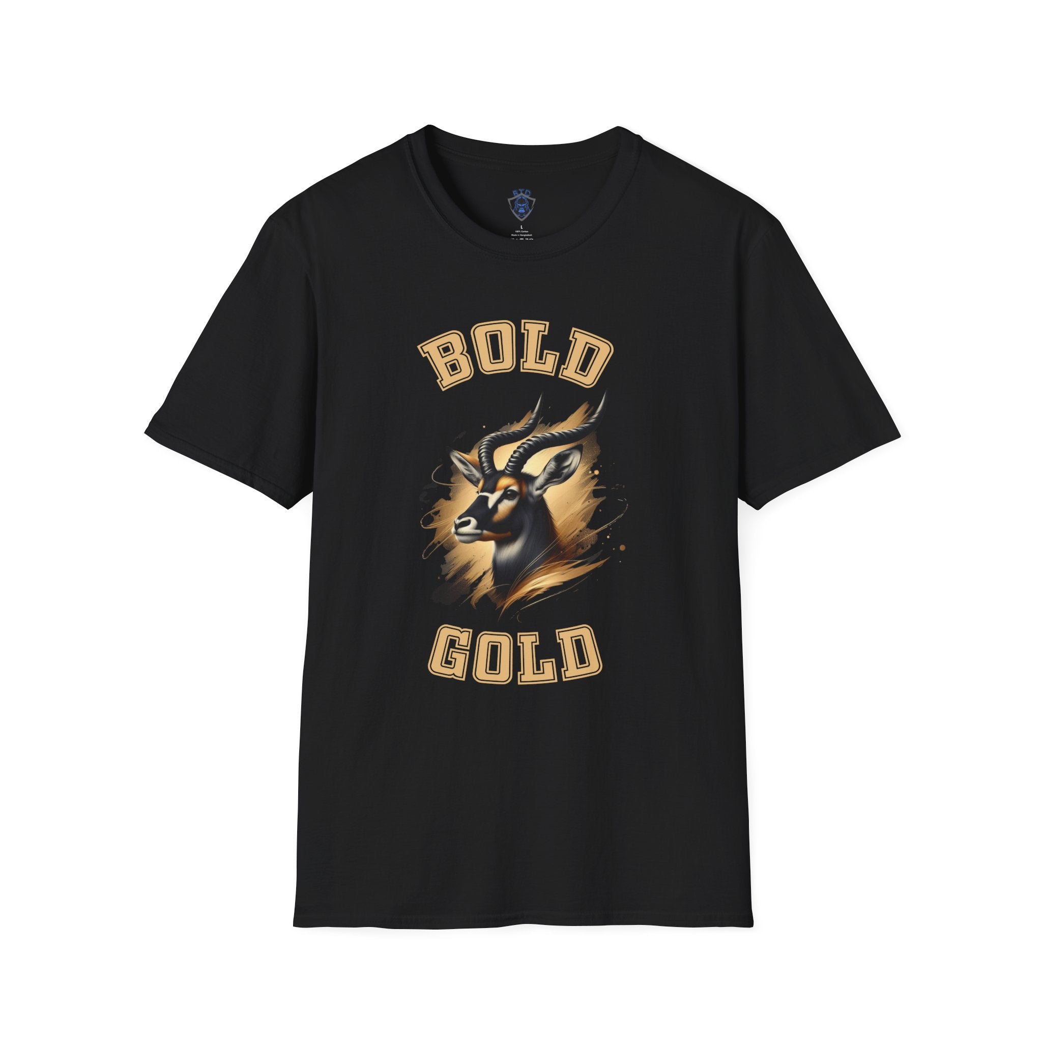 Post / Bold Gold Goat T-Shirt — Vintage Mascot Graphic