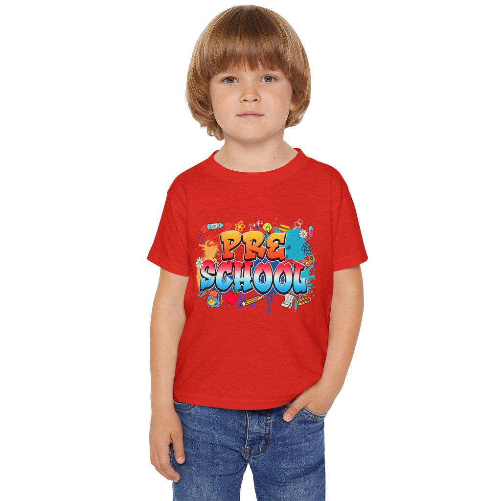 Preschool Graffiti Toddler T-Shirt — Colorful Back-to-School Tee