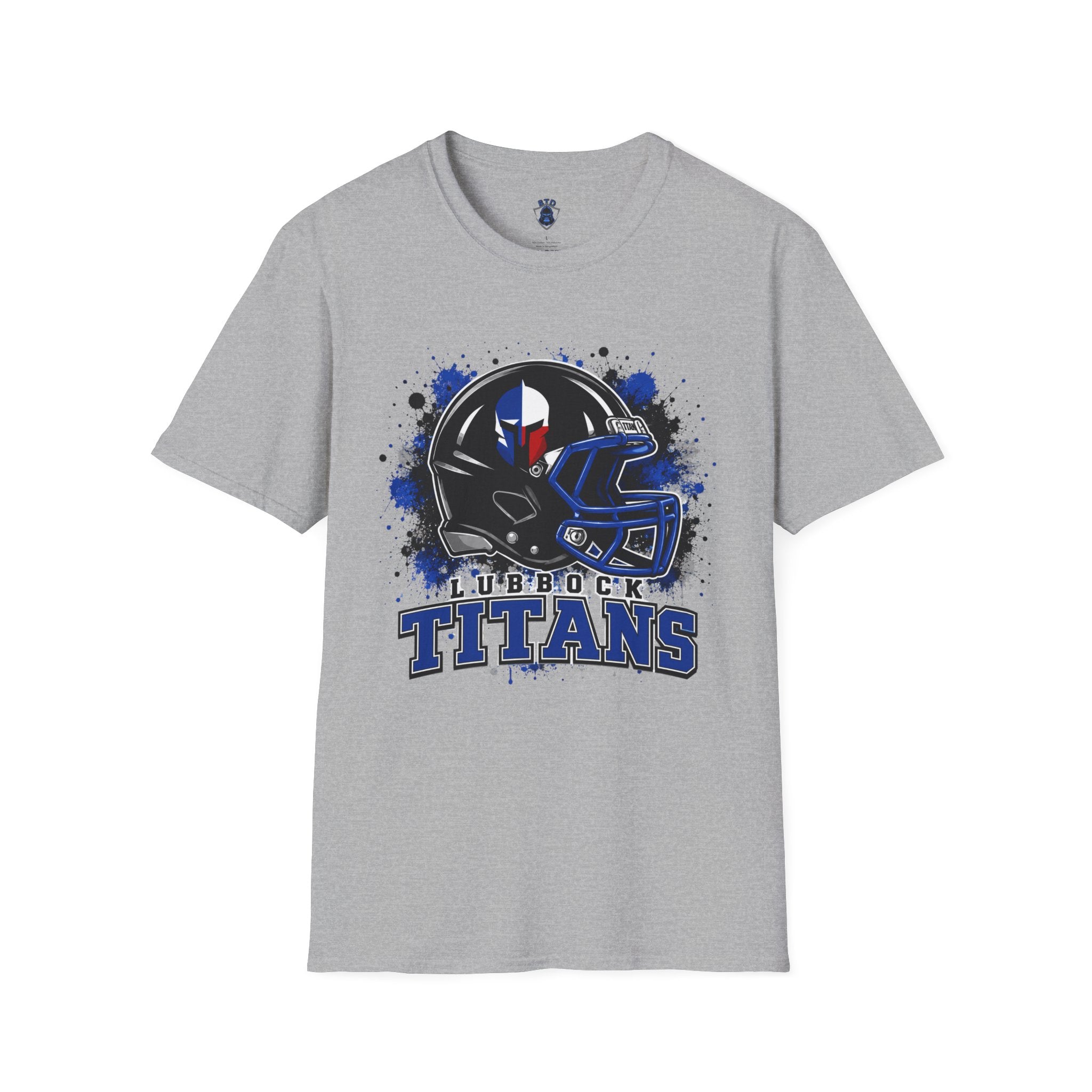 Titans Football T-Shirt — Lubbock Titans Helmet Graphic