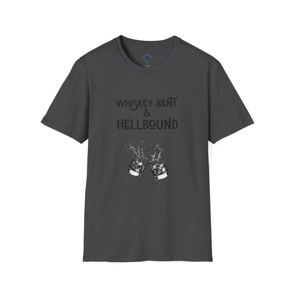 Whiskey Bent & Hellbound T‑Shirt — Vintage Whiskey Fans Rock Tee