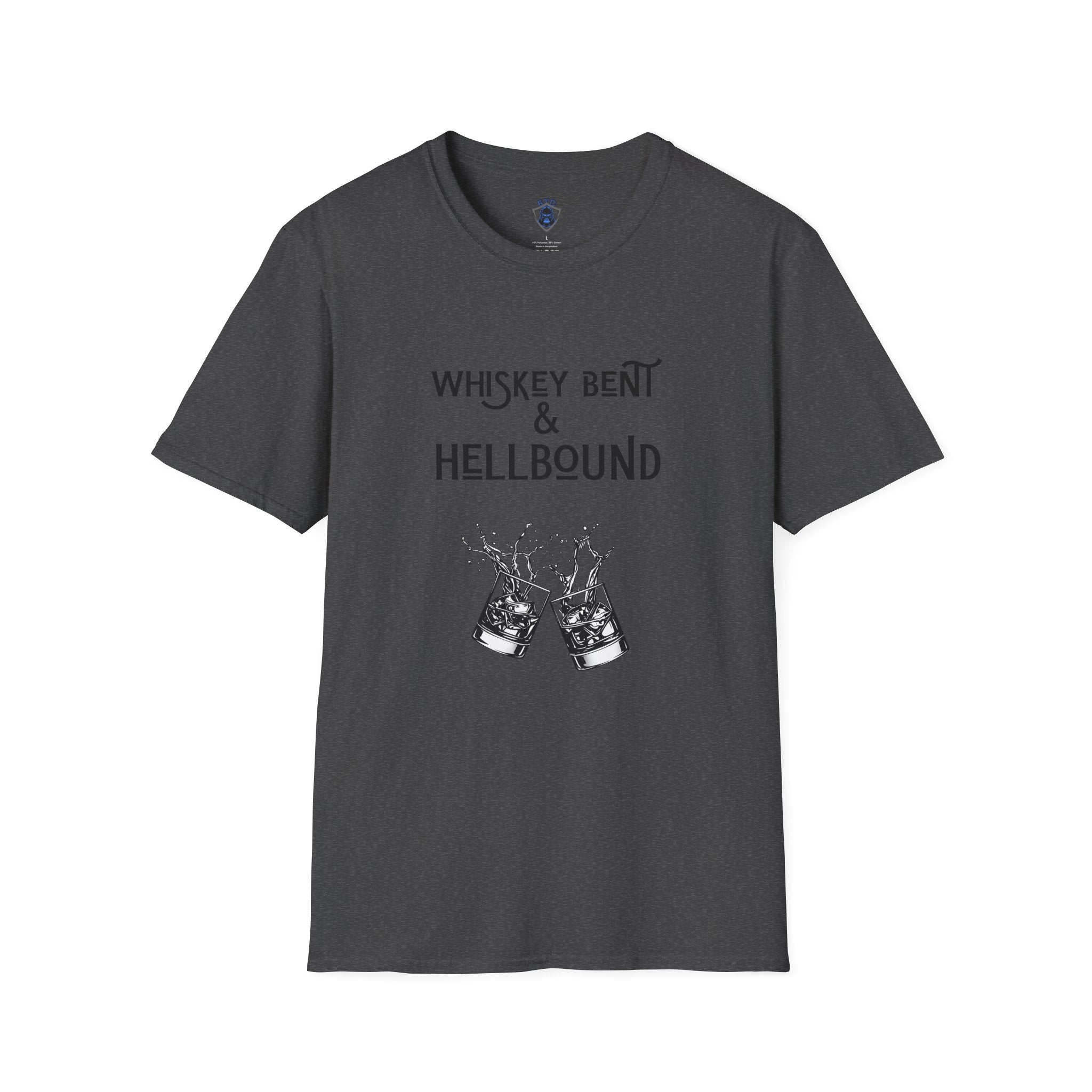 Whiskey Bent & Hellbound T‑Shirt — Vintage Whiskey Fans Rock Tee