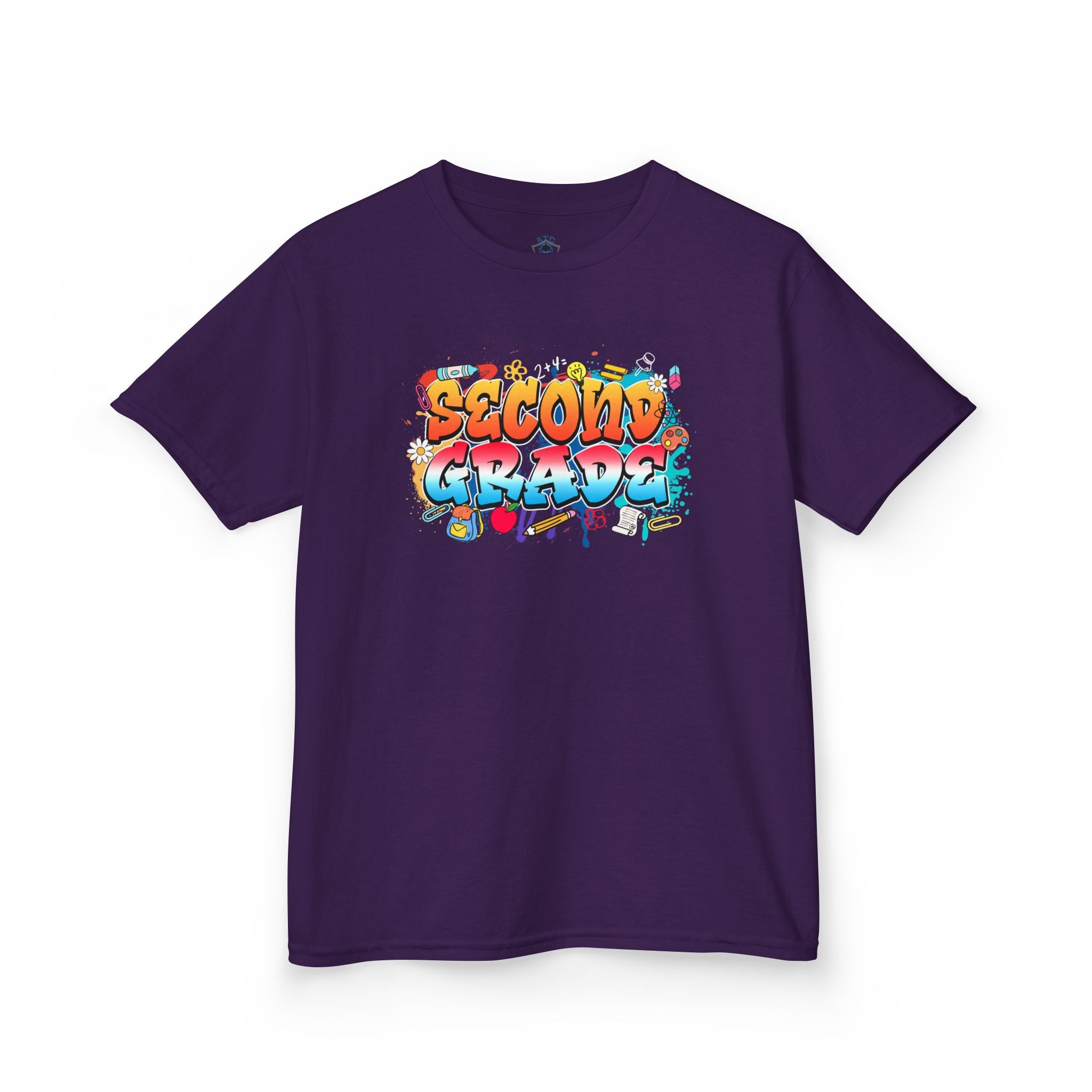 Second Grade Kids T‑Shirt - Colorful Graffiti School Shirt for Back to School
