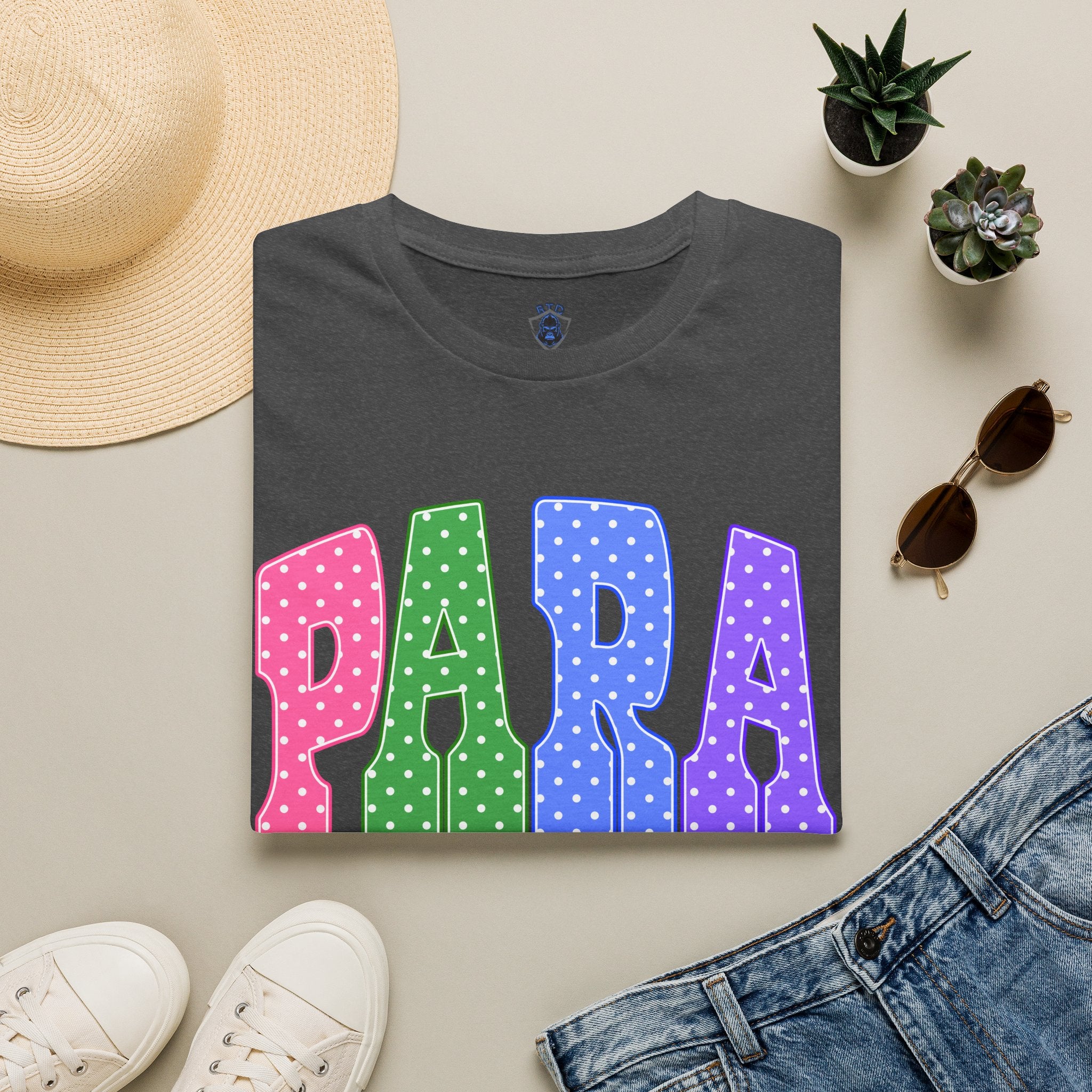 PARA PROFESSIONAL — Colorful Retro 'PARA' Tee