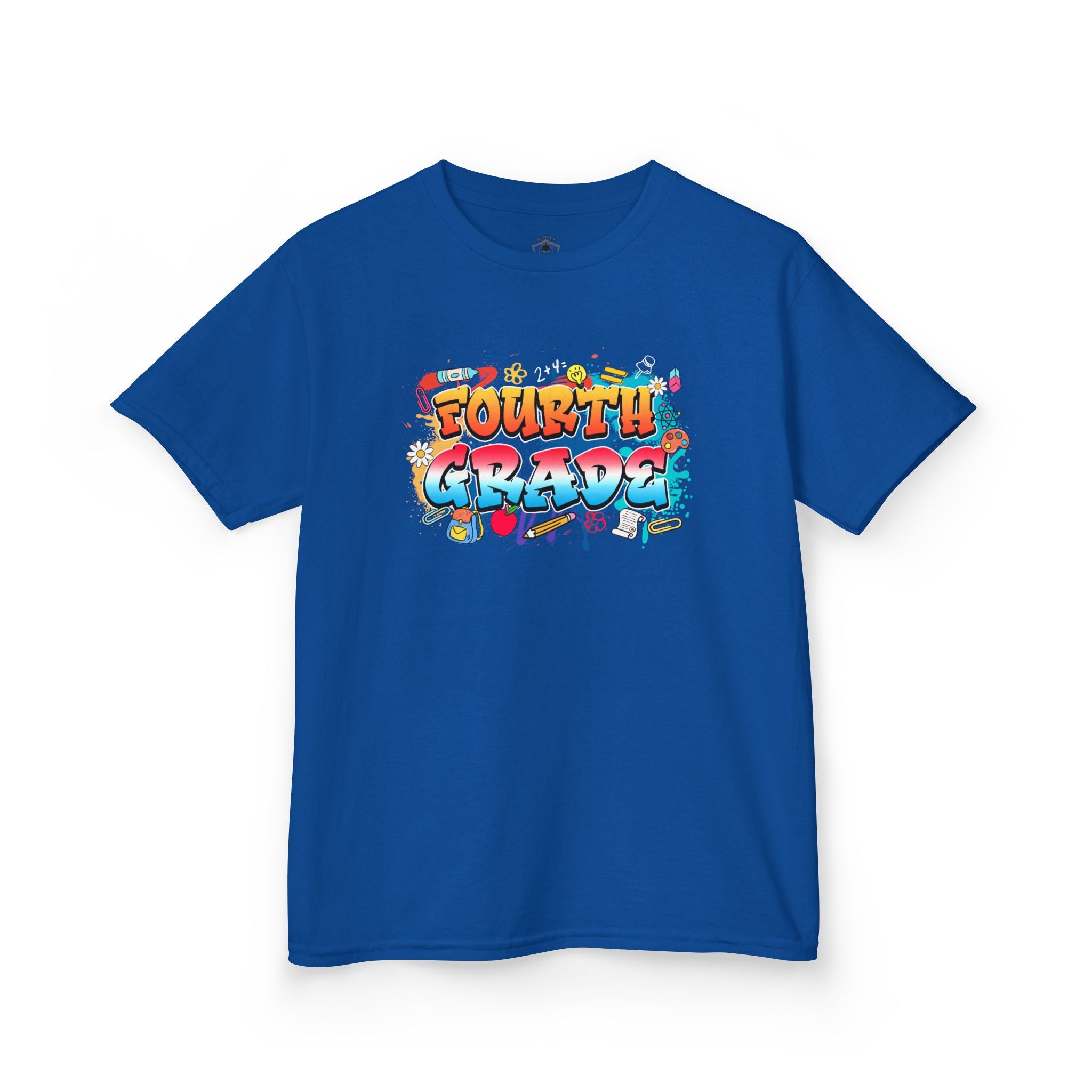 Fourth Grade Kids T‑Shirt — Colorful Graffiti School Shirt for Back to School