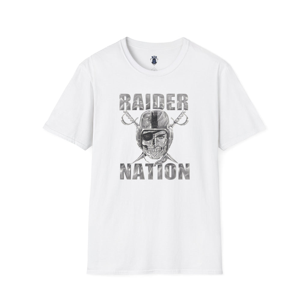 Raider Nation Skull Helmet T-Shirt — Vintage Football Fan Tee
