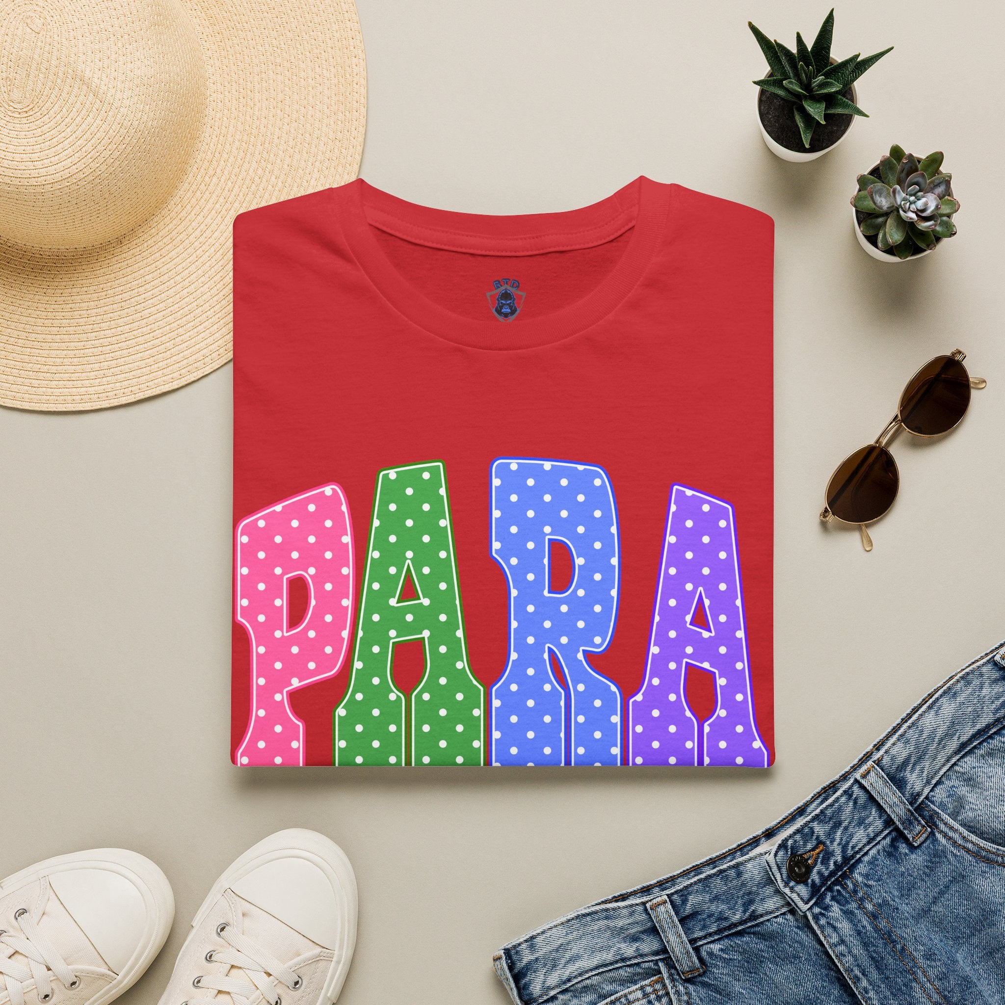 PARA PROFESSIONAL — Colorful Retro 'PARA' Tee
