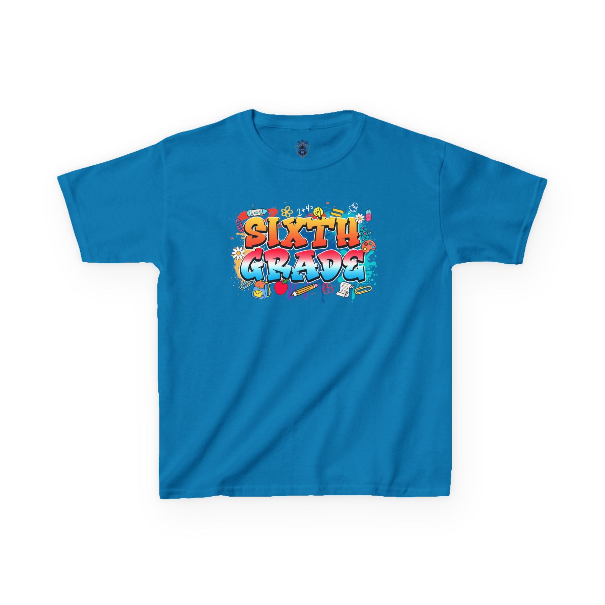 Sixth Grade Kids T‑Shirt — Colorful Graffiti Graduation Tee for Back-to-School & End-of-Year