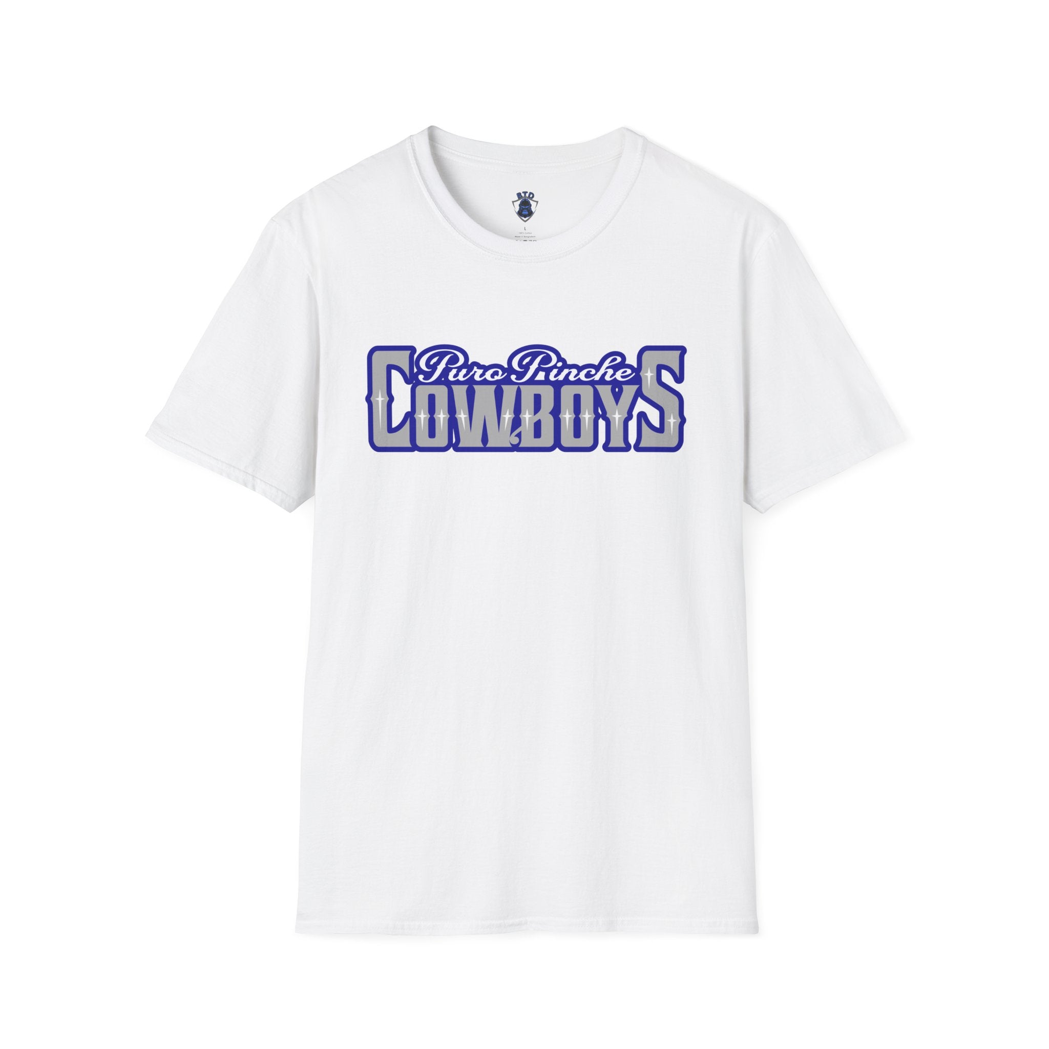 Cowboys T-Shirt — "Puro Pinche Cowboys" Retro Sports Graphic Tee