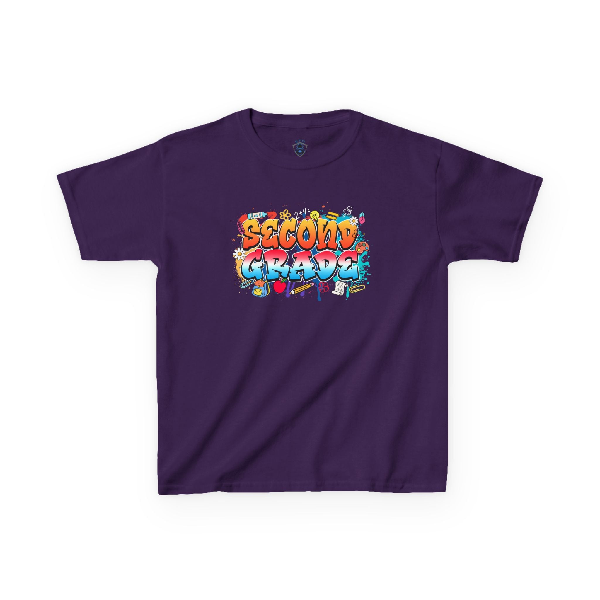 Second Grade Kids T‑Shirt - Colorful Graffiti School Shirt for Back to School