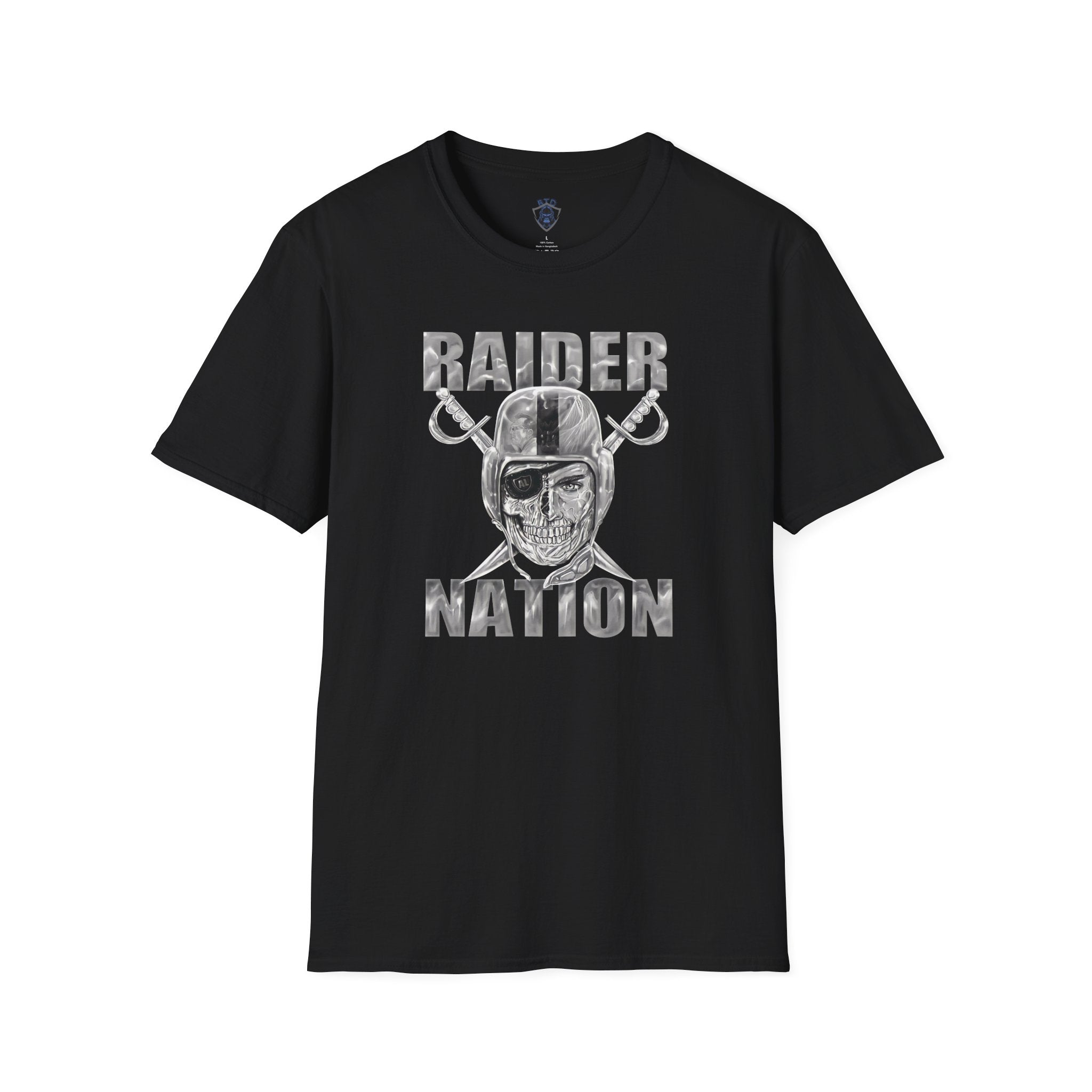Raider Nation Skull Helmet T-Shirt — Vintage Football Fan Tee