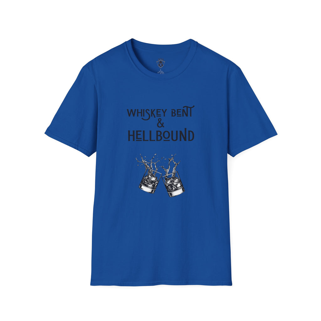 Whiskey Bent & Hellbound T‑Shirt — Vintage Whiskey Fans Rock Tee