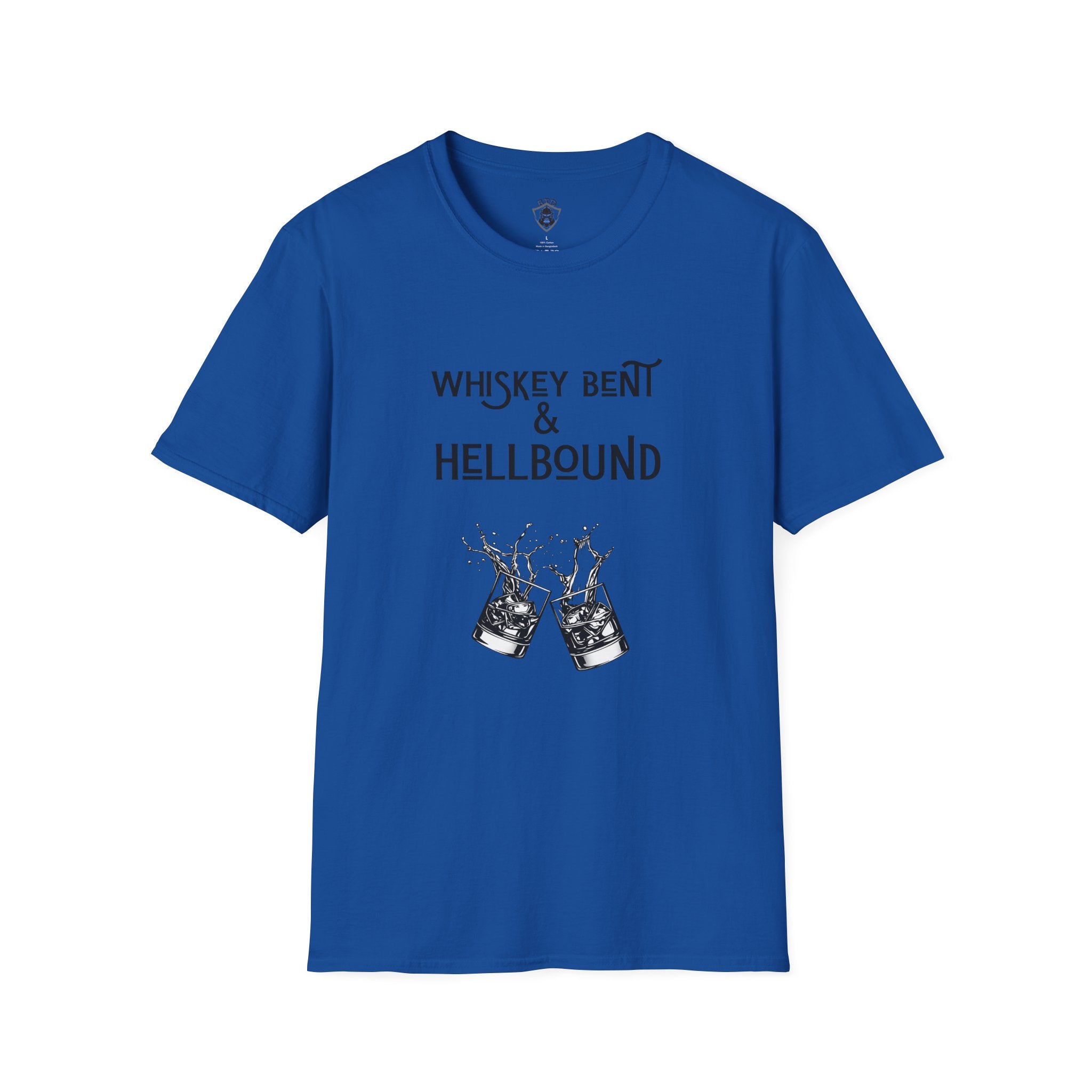 Whiskey Bent & Hellbound T‑Shirt — Vintage Whiskey Fans Rock Tee