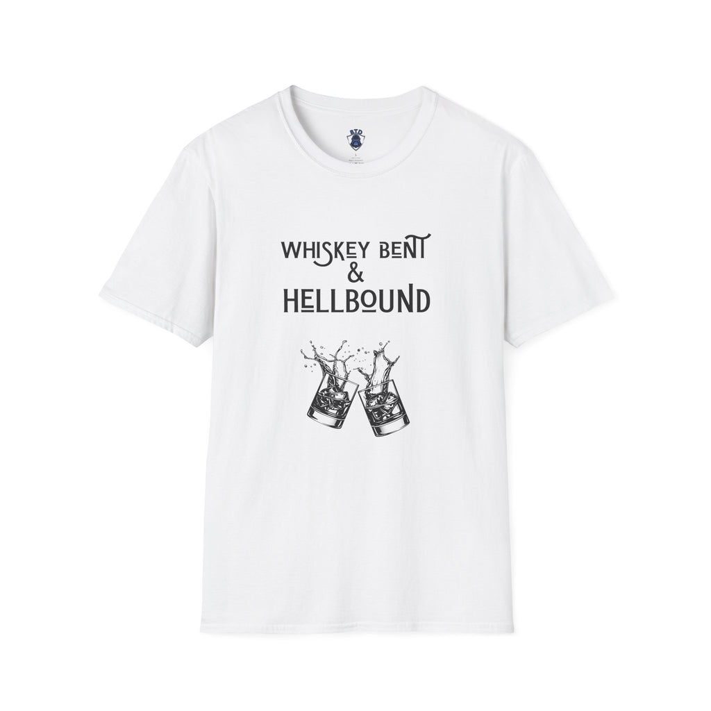 Whiskey Bent & Hellbound T‑Shirt — Vintage Whiskey Fans Rock Tee