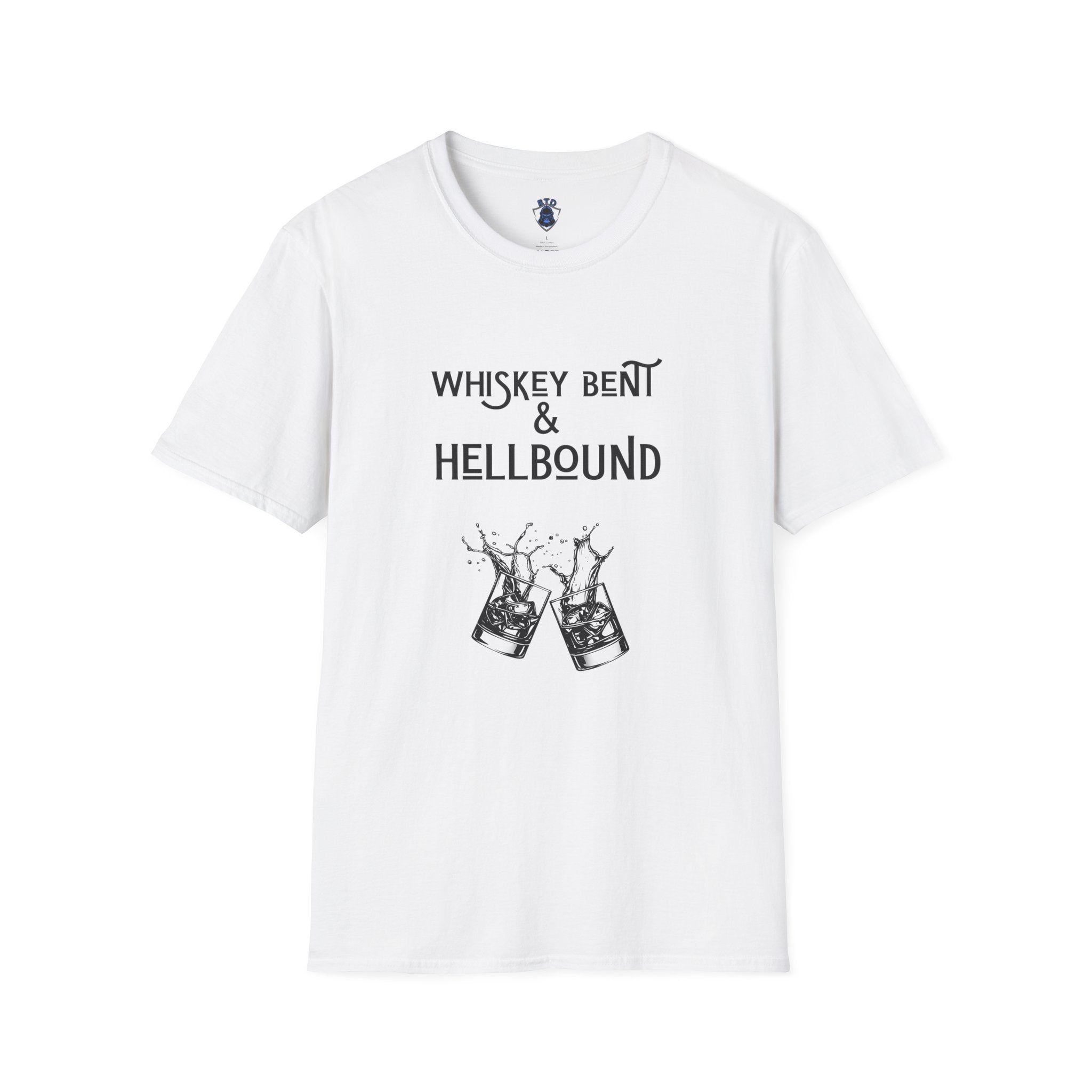 Whiskey Bent & Hellbound T‑Shirt — Vintage Whiskey Fans Rock Tee