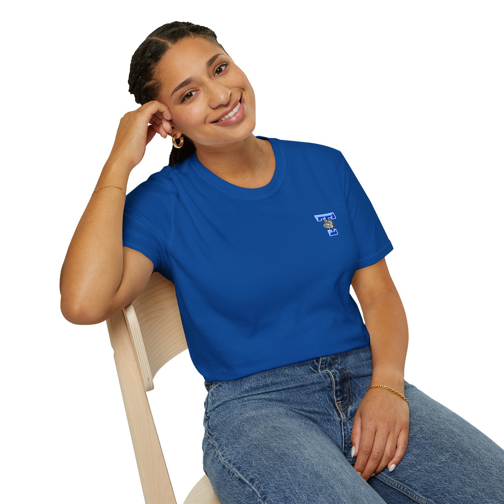 Bulldogs Football T-Shirt — 'Go Dawgs' Helmet Team Tee