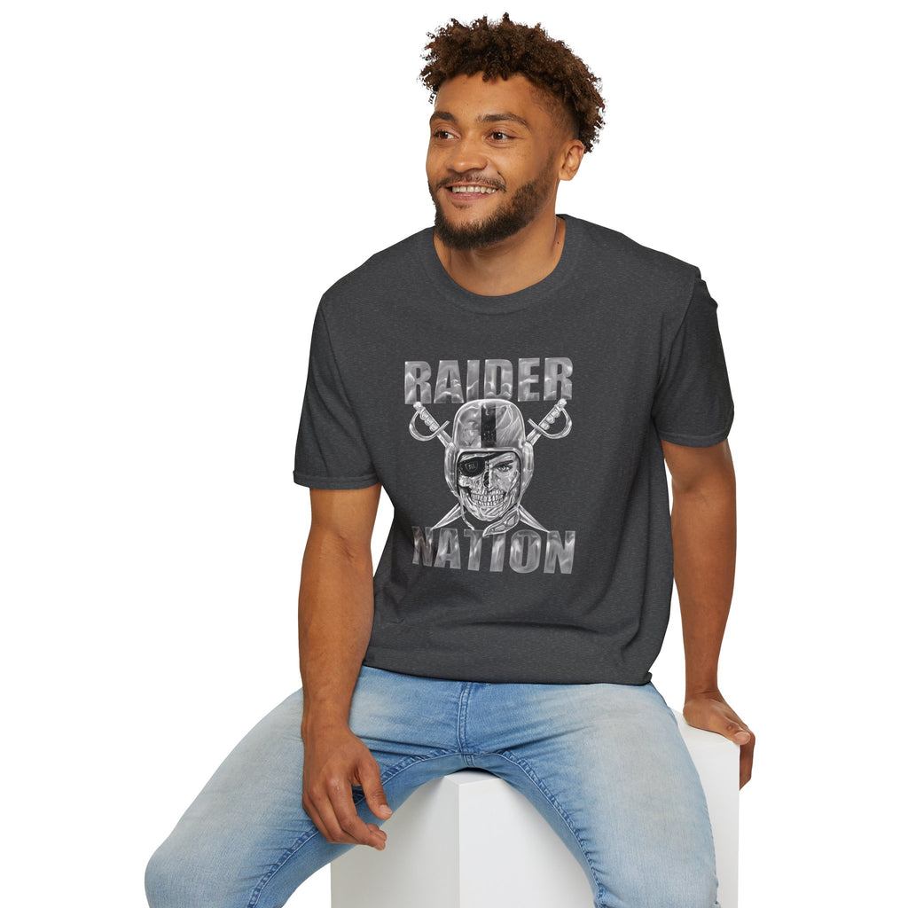 Raider Nation Skull Helmet T-Shirt — Vintage Football Fan Tee