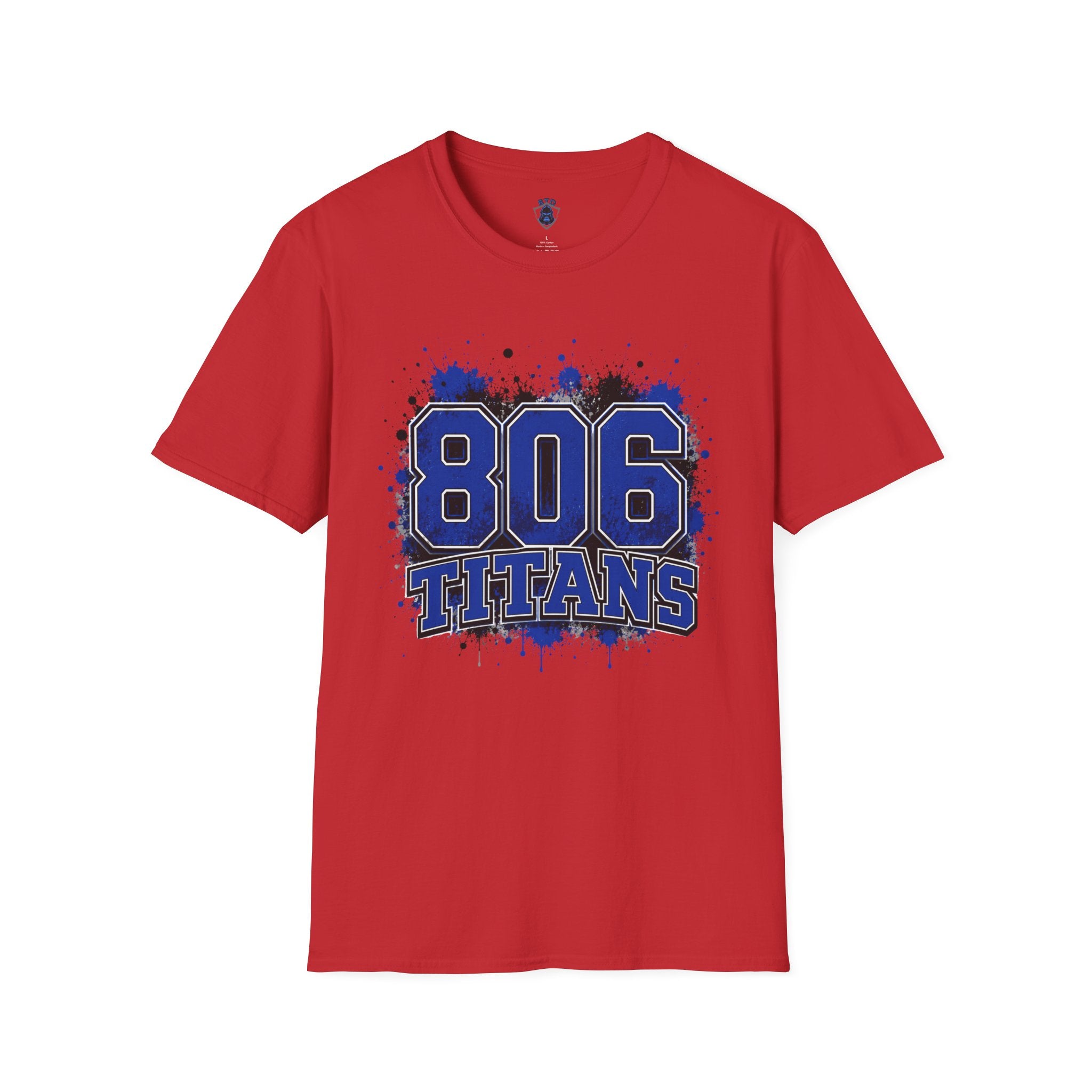 806 Titans Graphic T-Shirt — Blue Splatter Team Tee