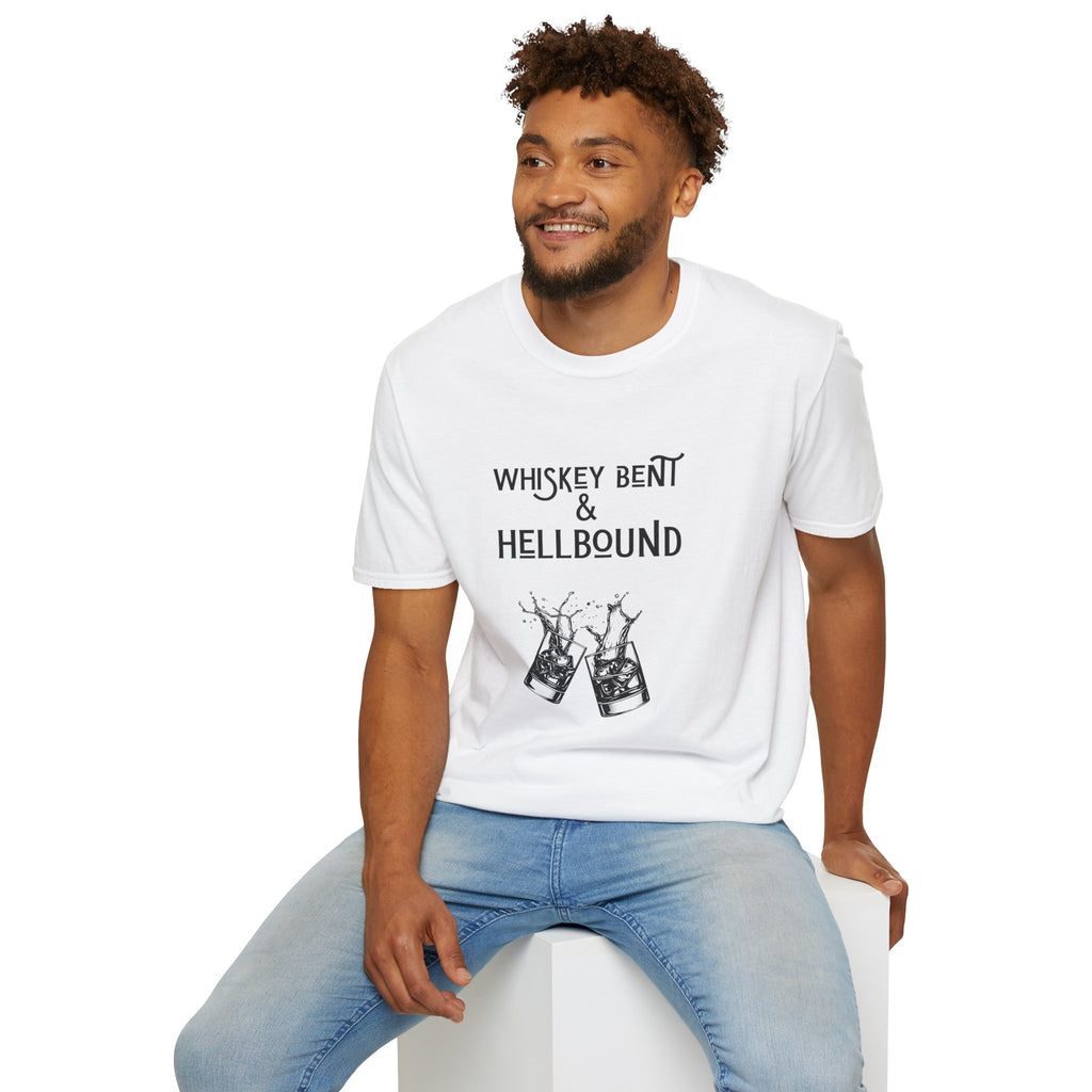 Whiskey Bent & Hellbound T‑Shirt — Vintage Whiskey Fans Rock Tee