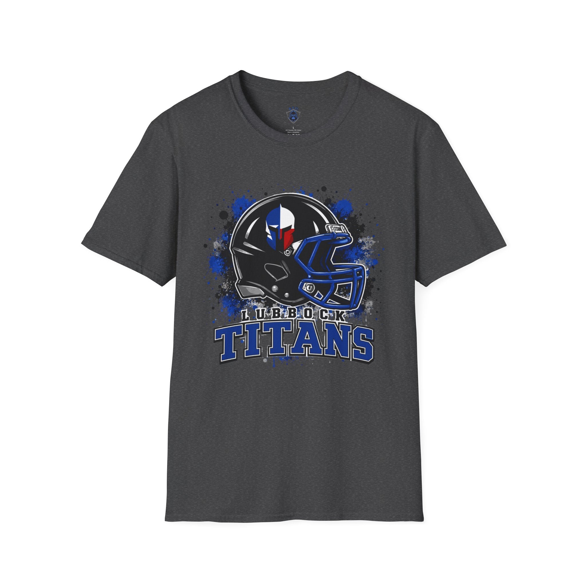 Titans Football T-Shirt — Lubbock Titans Helmet Graphic