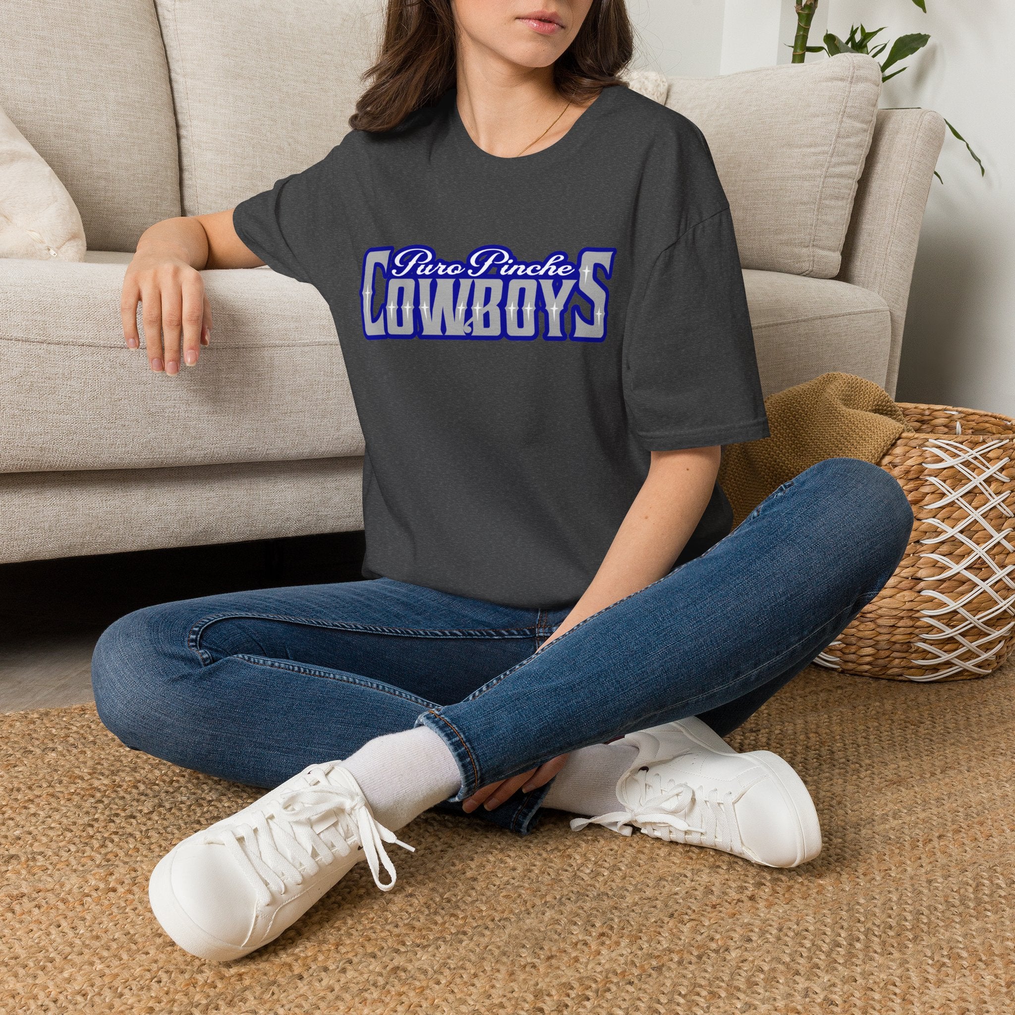 Cowboys T-Shirt — "Puro Pinche Cowboys" Retro Sports Graphic Tee