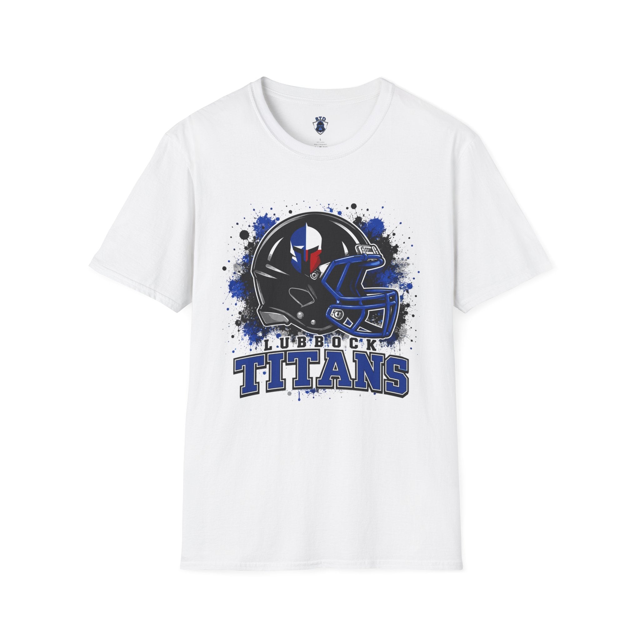 Titans Football T-Shirt — Lubbock Titans Helmet Graphic