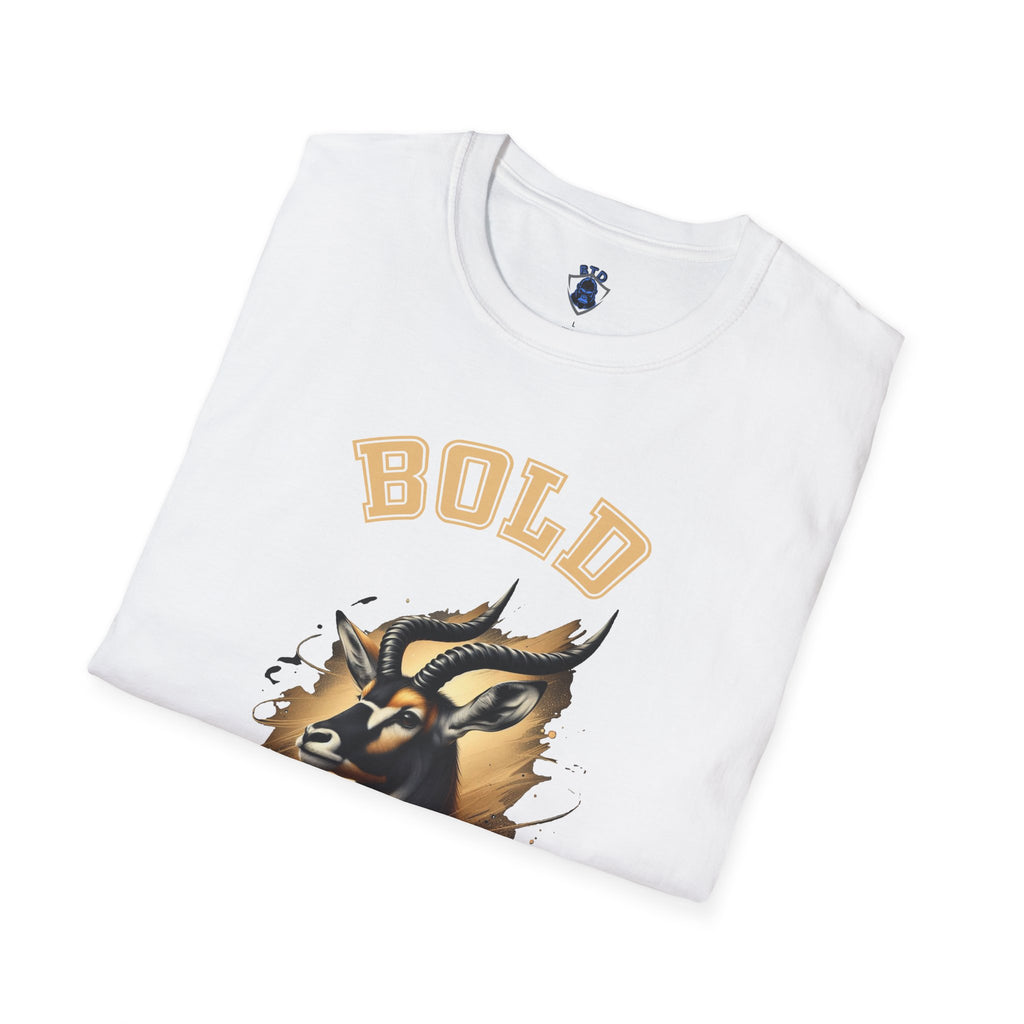 Post / Bold Gold Goat T-Shirt — Vintage Mascot Graphic