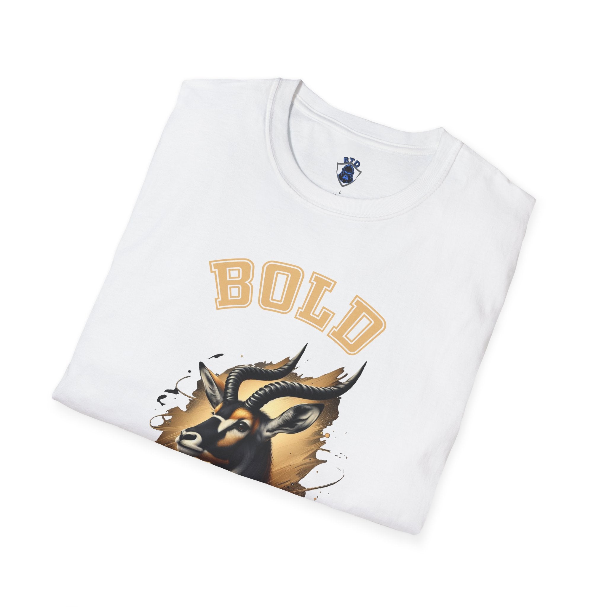 Post / Bold Gold Goat T-Shirt — Vintage Mascot Graphic