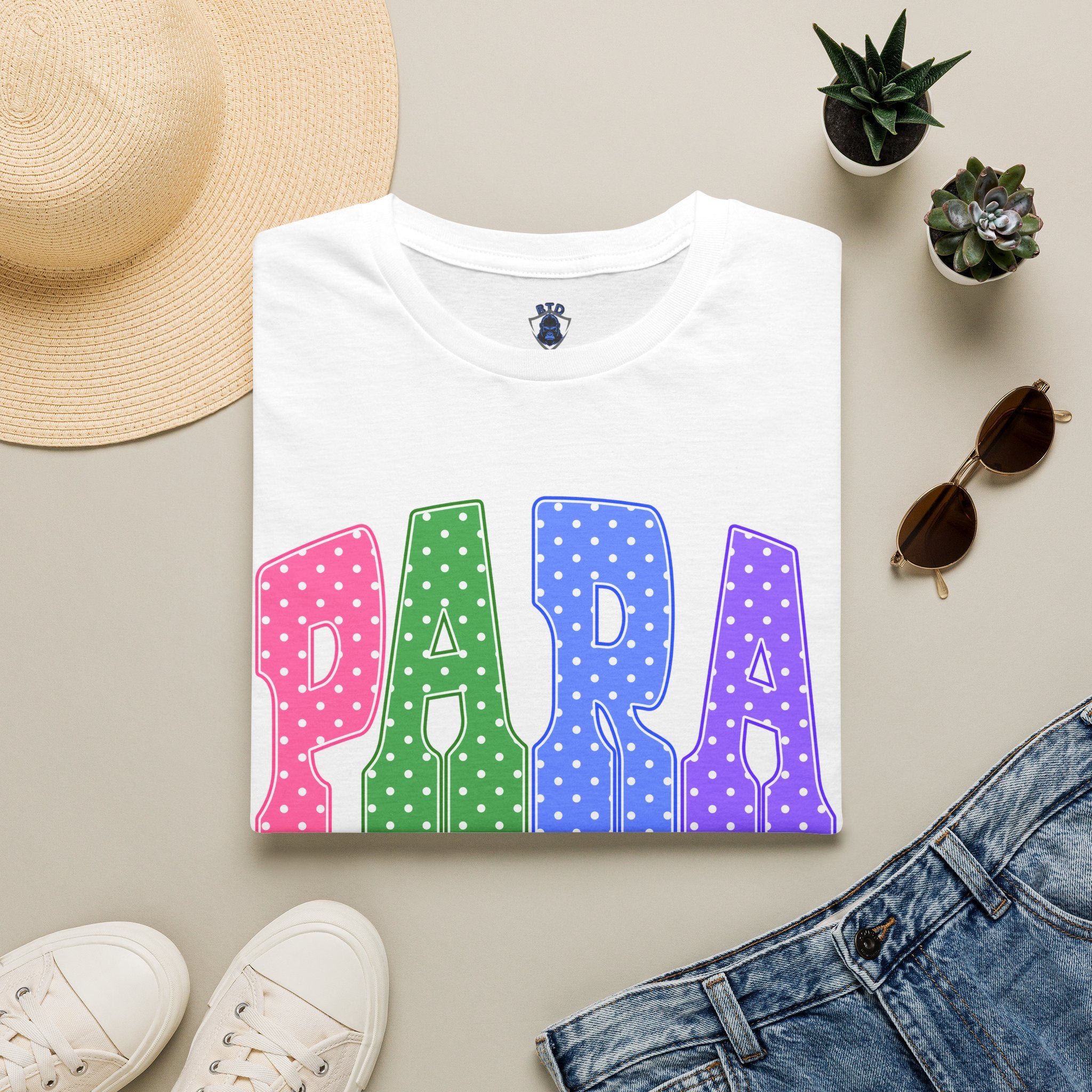 PARA PROFESSIONAL — Colorful Retro 'PARA' Tee