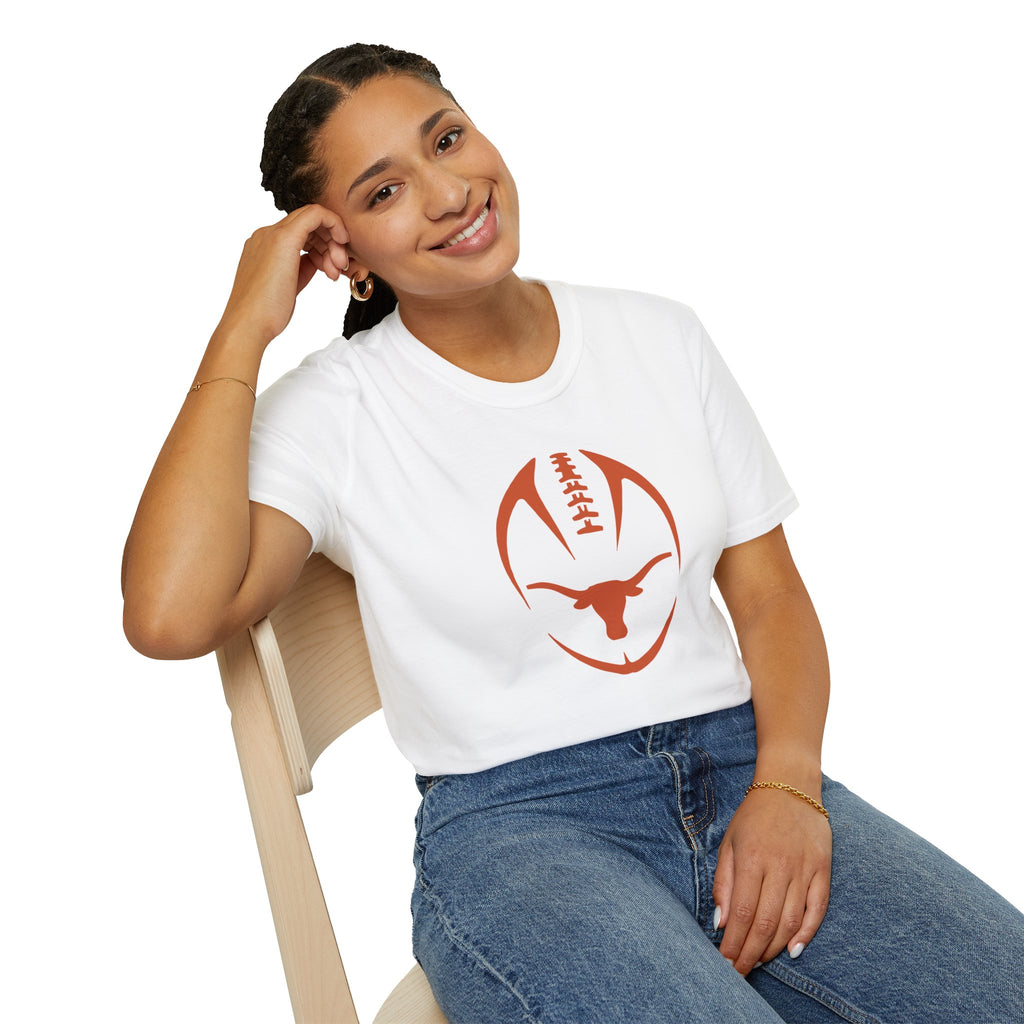 Texas Longhorn Football T‑Shirt — Longhorn Football Logo Tee