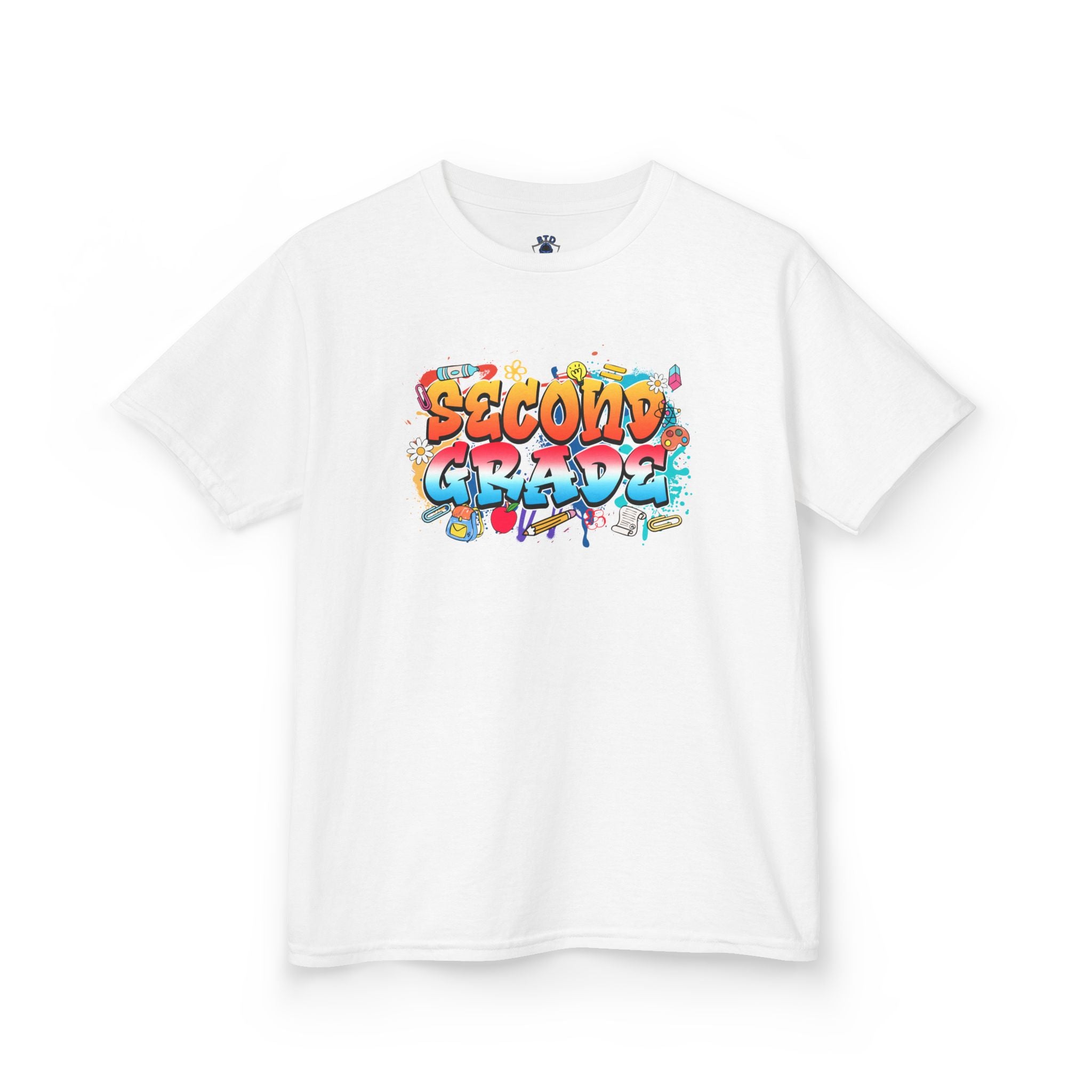 Second Grade Kids T‑Shirt - Colorful Graffiti School Shirt for Back to School