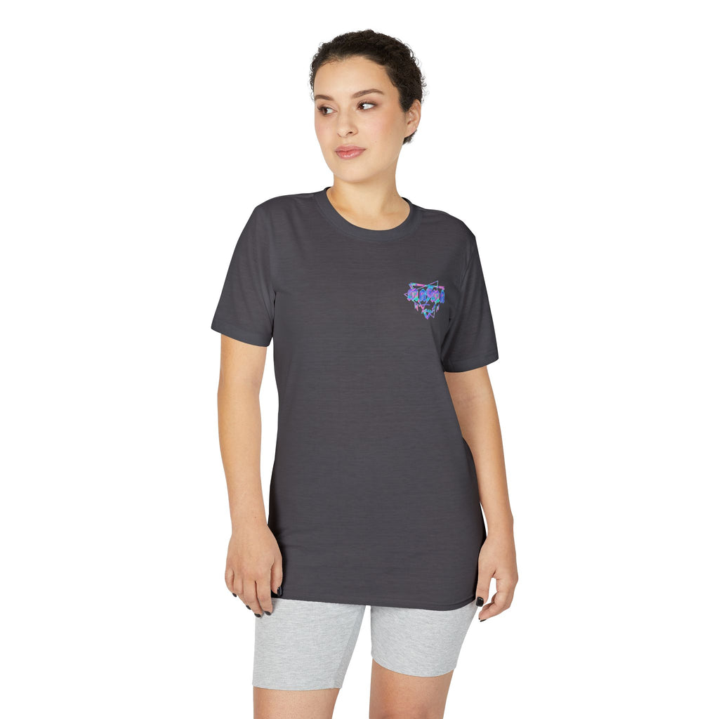 MAMA Performance T‑Shirt — Retro Holographic Graphic Tee (Motivational Lyrics Design)