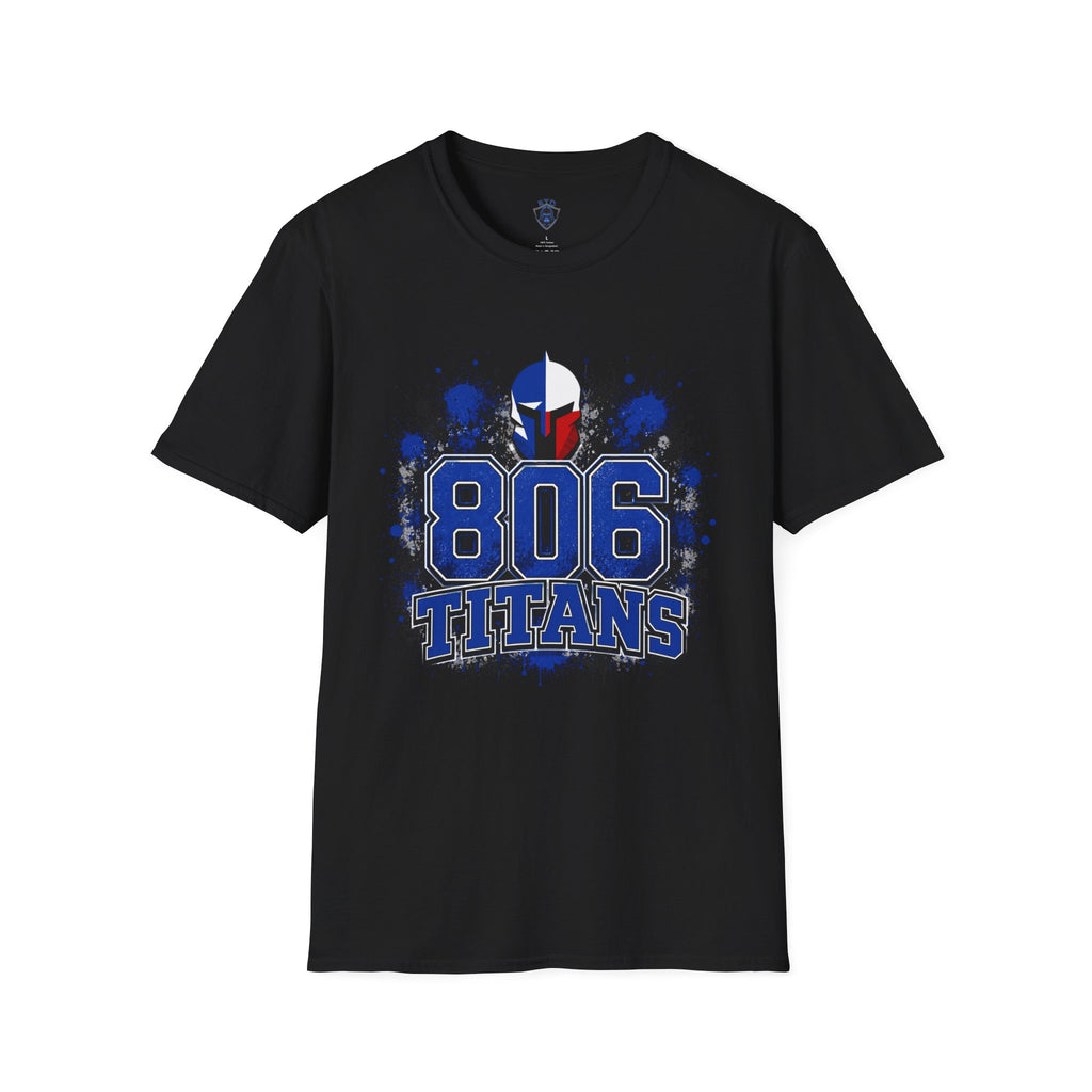 806 Titans T-Shirt — Blue Spartan Helmet Graphic Tee