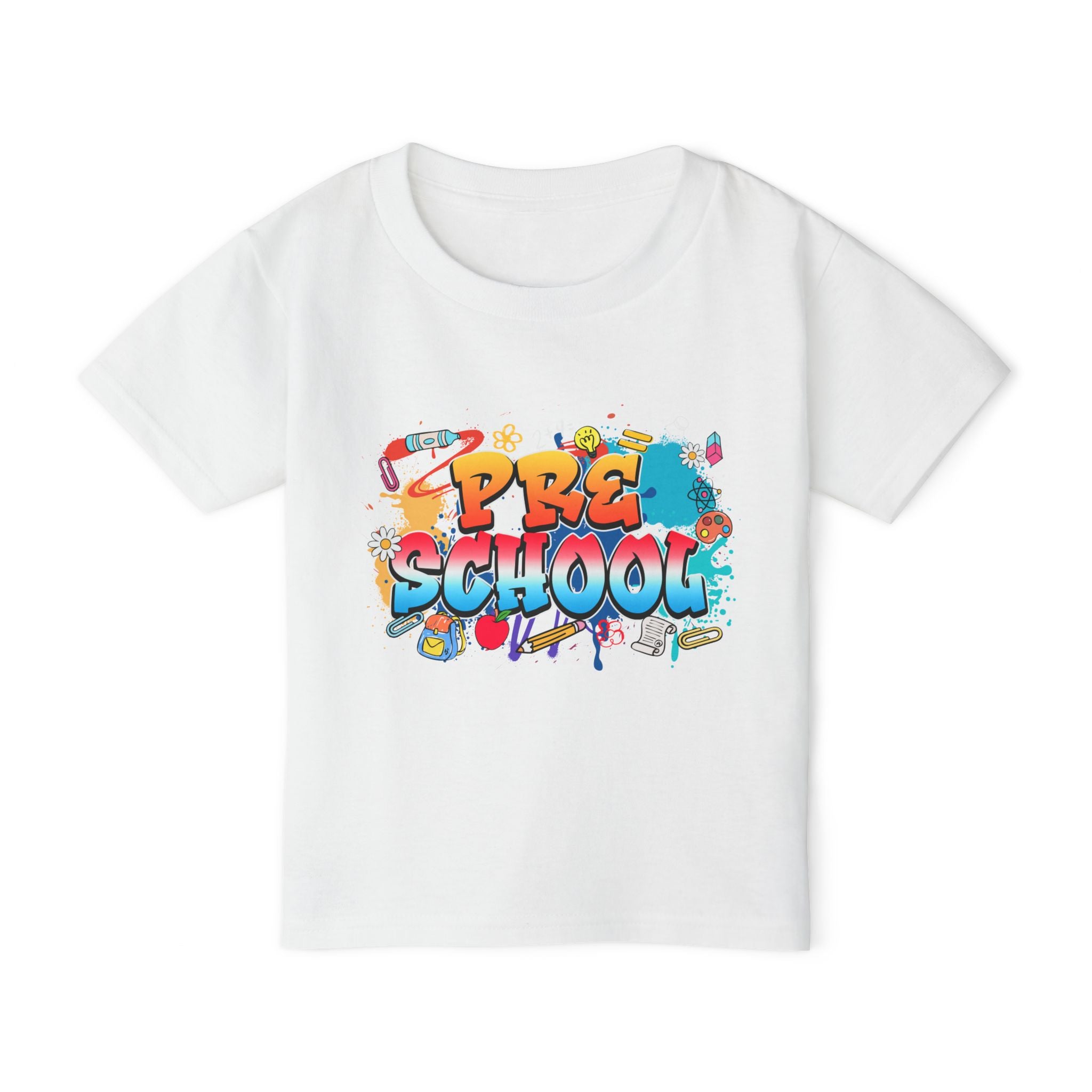 Preschool Graffiti Toddler T-Shirt — Colorful Back-to-School Tee
