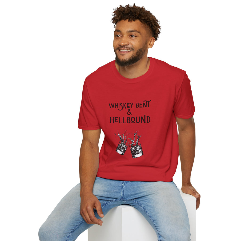 Whiskey Bent & Hellbound T‑Shirt — Vintage Whiskey Fans Rock Tee