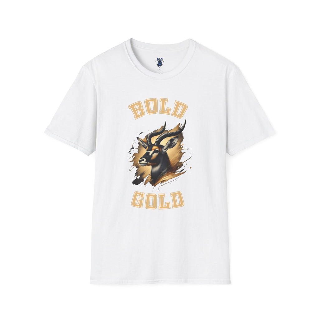 Post / Bold Gold Goat T-Shirt — Vintage Mascot Graphic