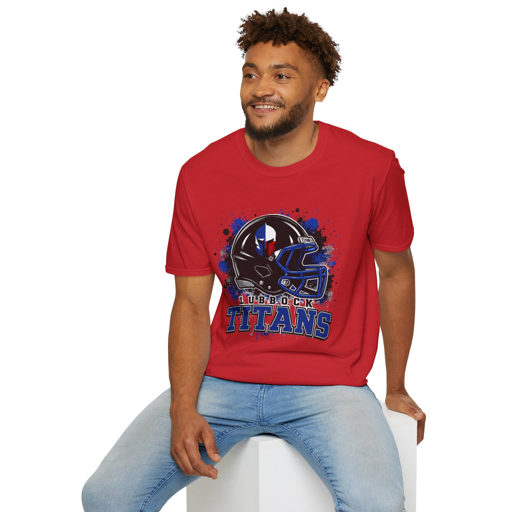 Titans Football T-Shirt — Lubbock Titans Helmet Graphic