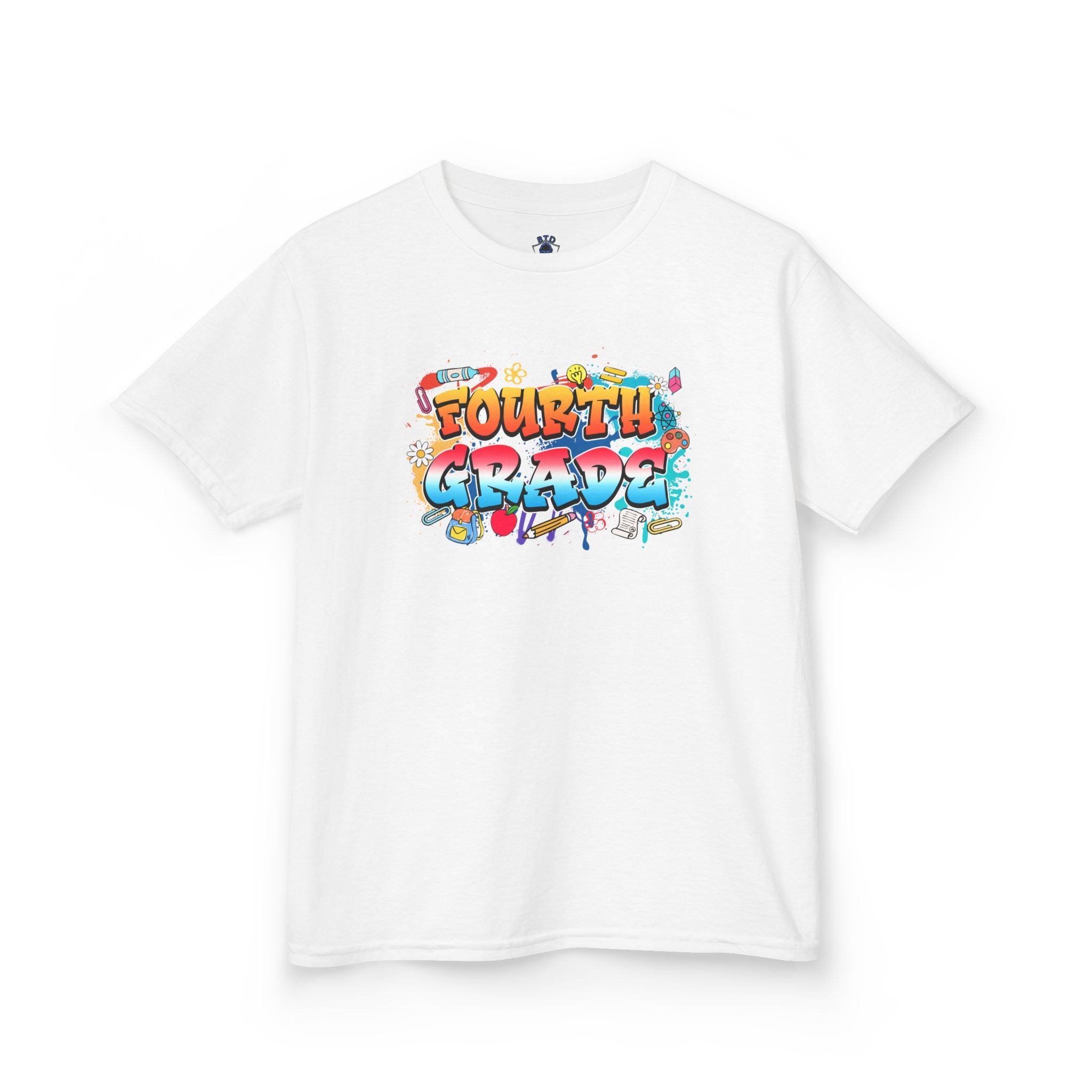 Fourth Grade Kids T‑Shirt — Colorful Graffiti School Shirt for Back to School