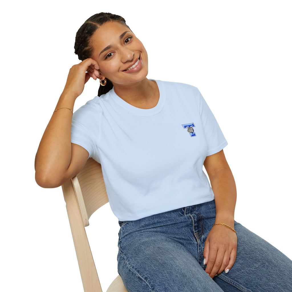 Bulldogs Football T-Shirt — 'Go Dawgs' Helmet Team Tee