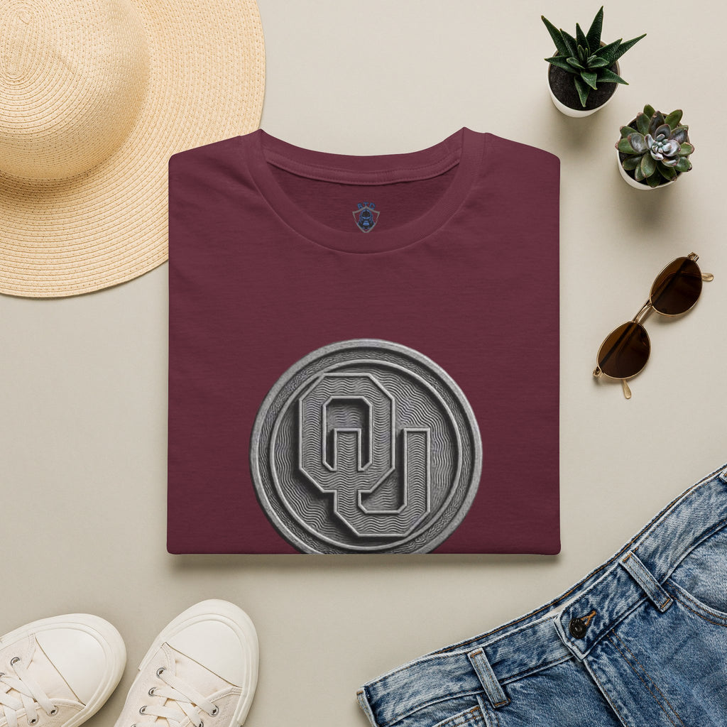 OU Retro Coin Logo T-Shirt — University of Oklahoma Vintage Coin Design