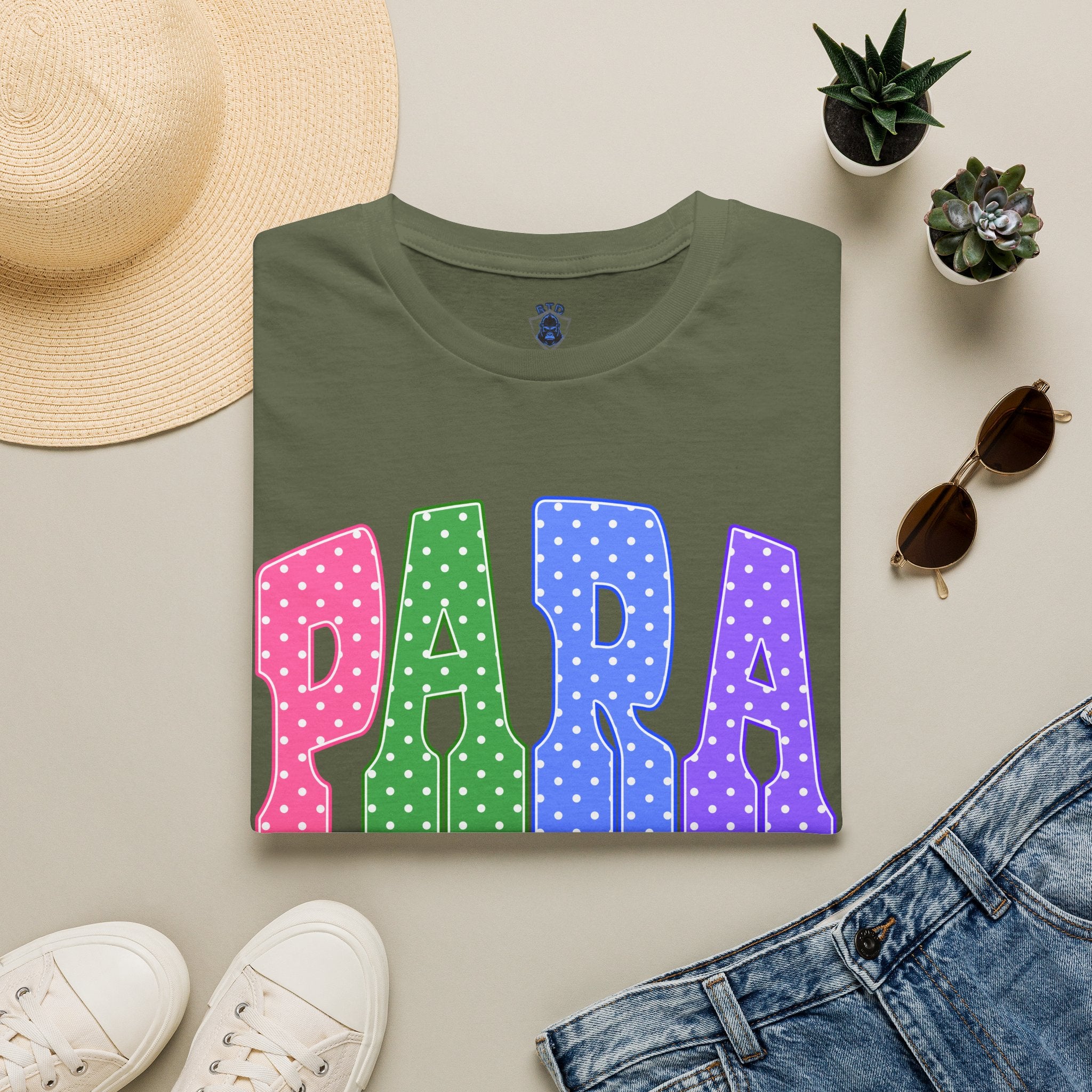 PARA PROFESSIONAL — Colorful Retro 'PARA' Tee