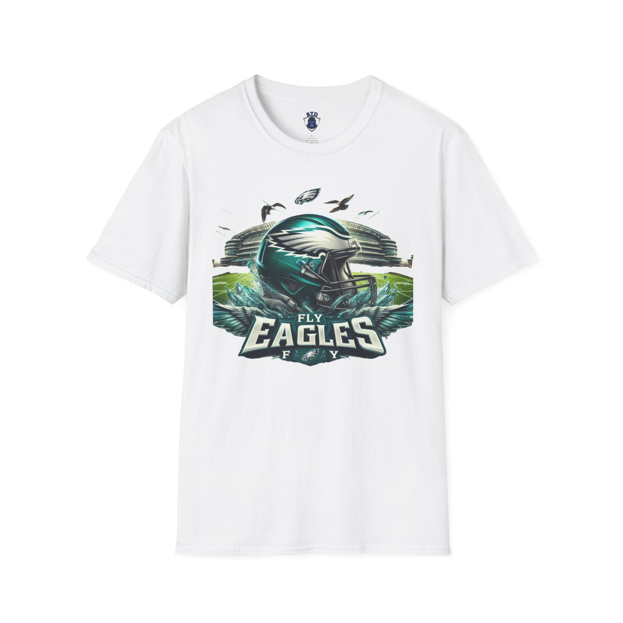 Eagles Football Helmet T‑Shirt — Fly Eagles Pride Game Day Tee