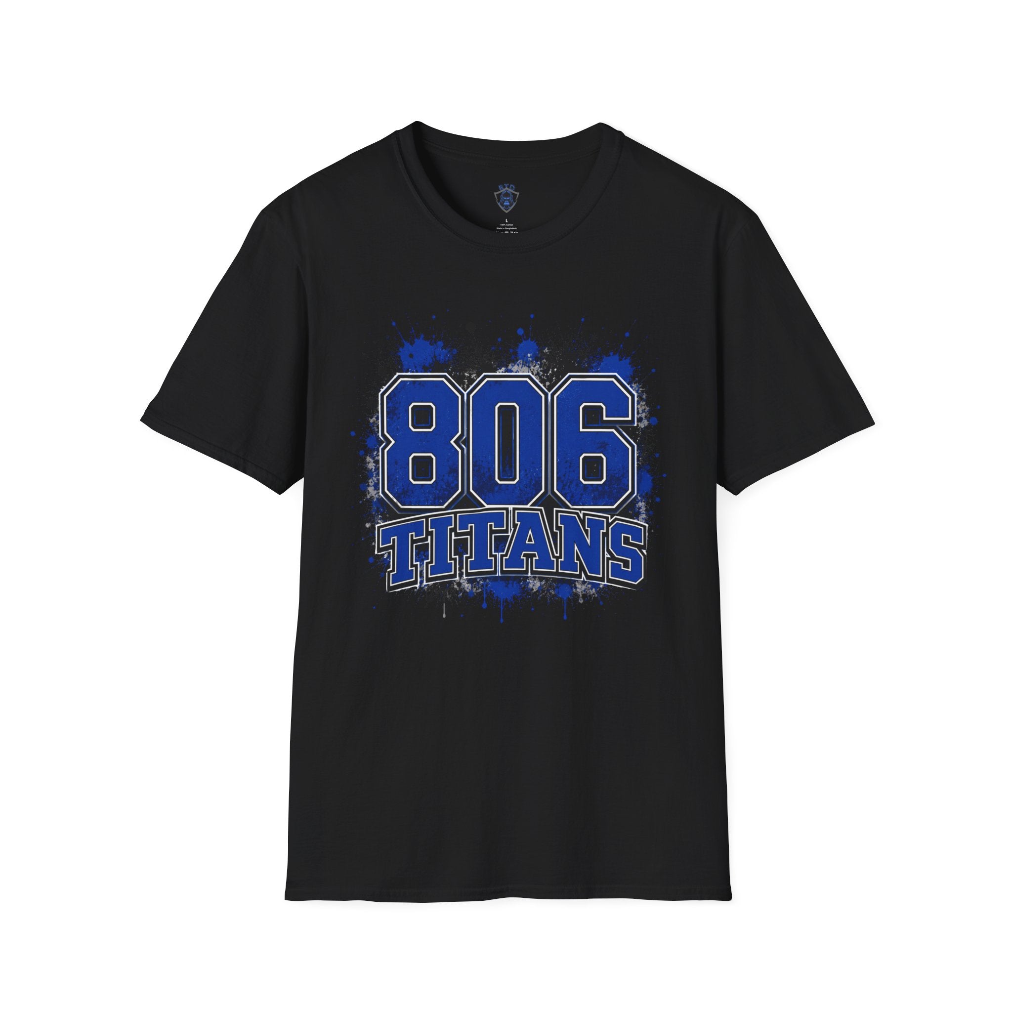 806 Titans Graphic T-Shirt — Blue Splatter Team Tee