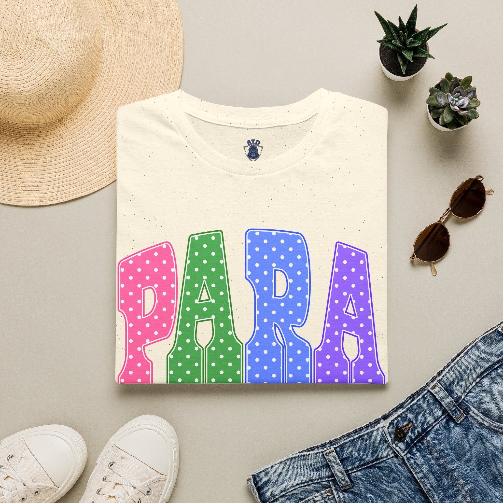 PARA PROFESSIONAL — Colorful Retro 'PARA' Tee