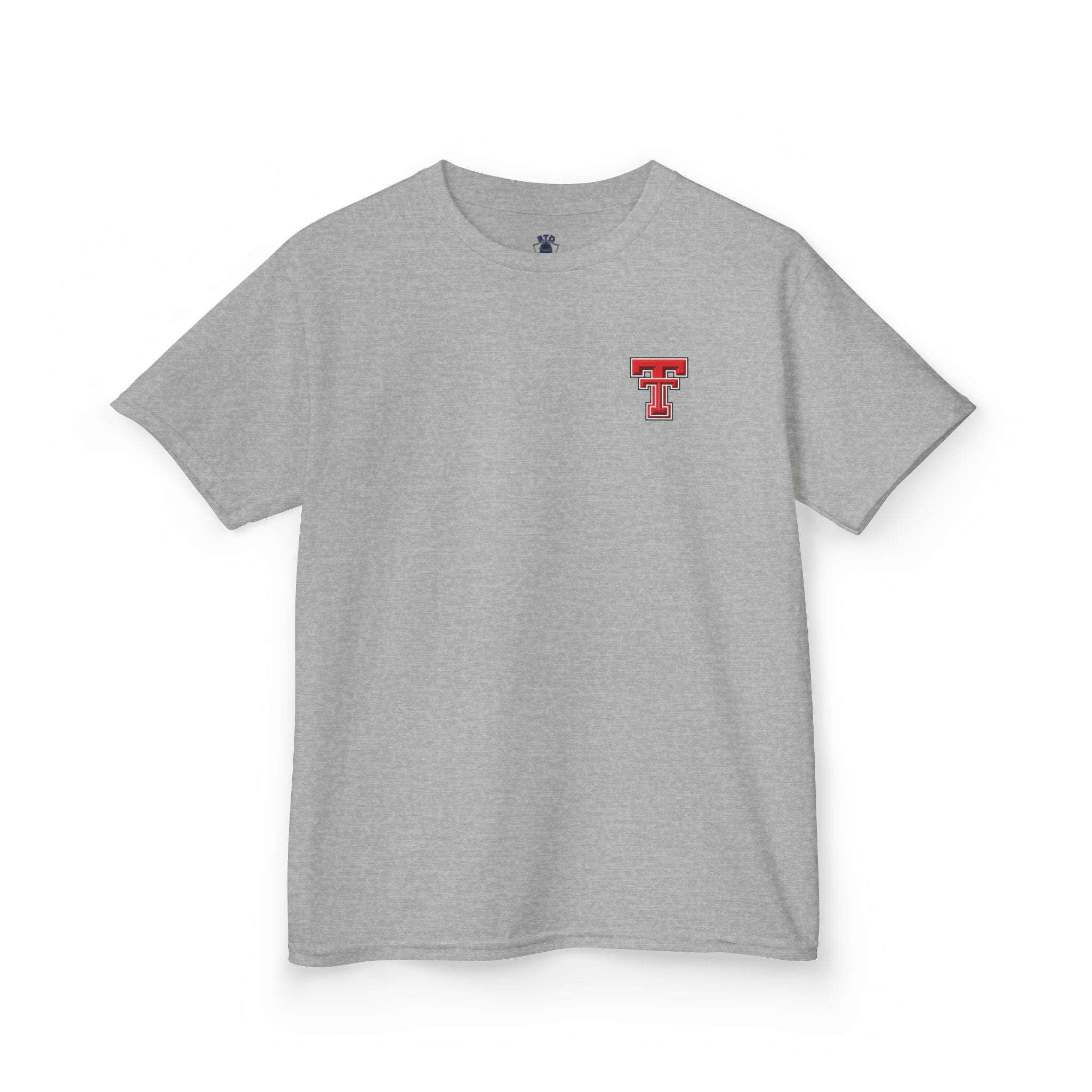 Kids T-Shirt — Texas Tech Red Raiders Skyline Tee (Front Logo, Back City Design)